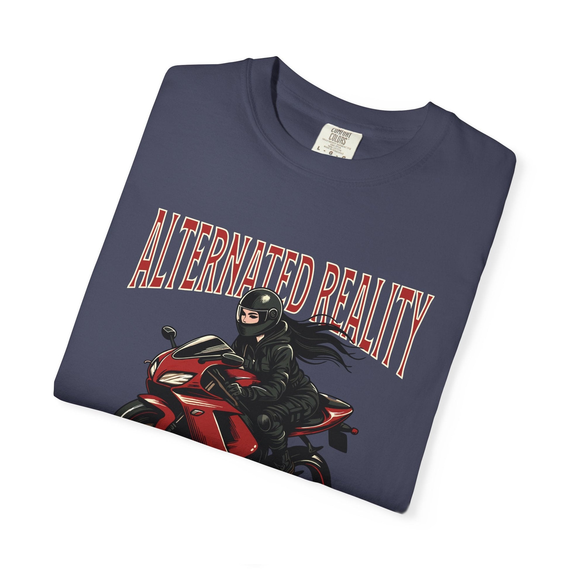 Woman Biker t- shirt - Empowerment & vintage style