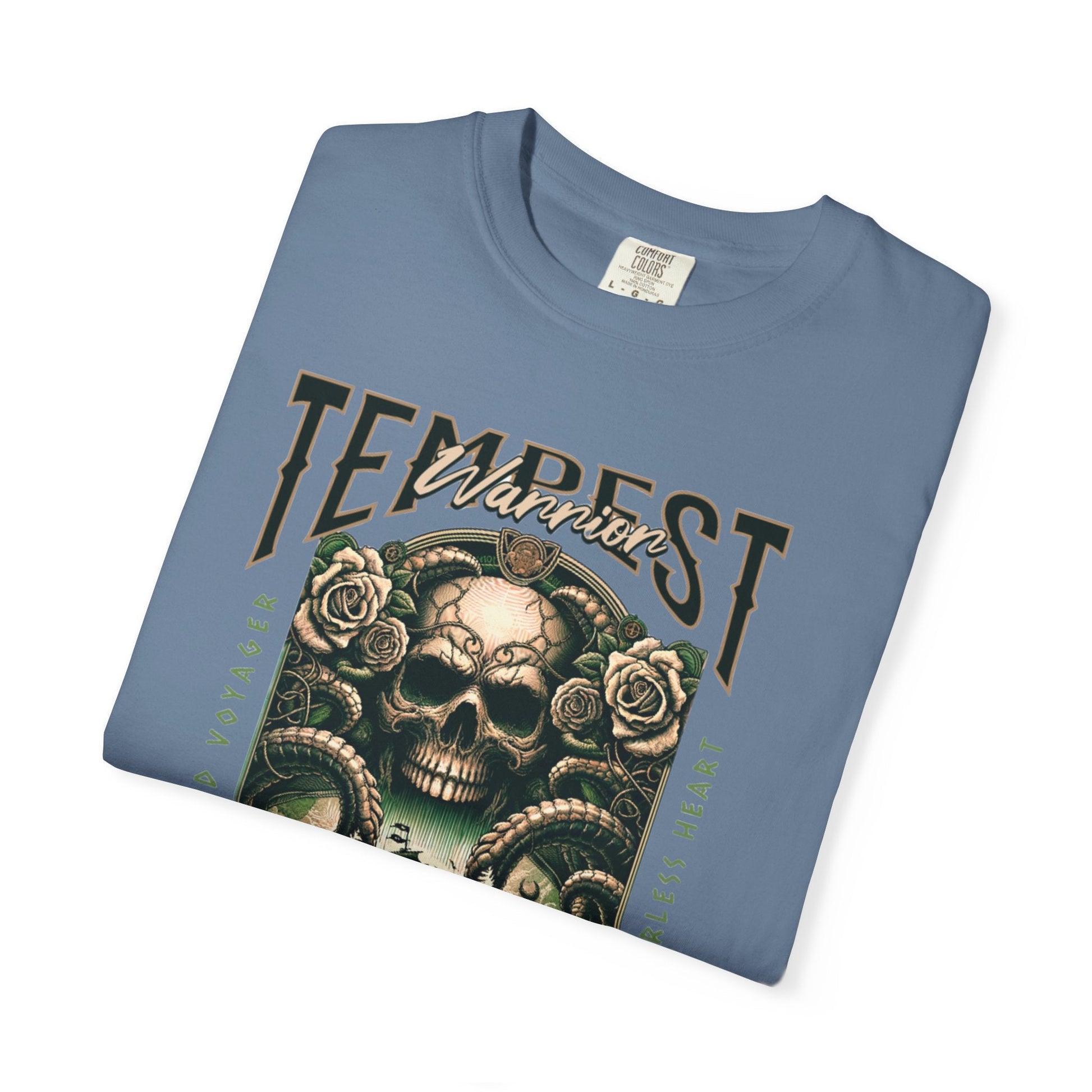 Pirate t-shirt with tempest warrior design - nautical style