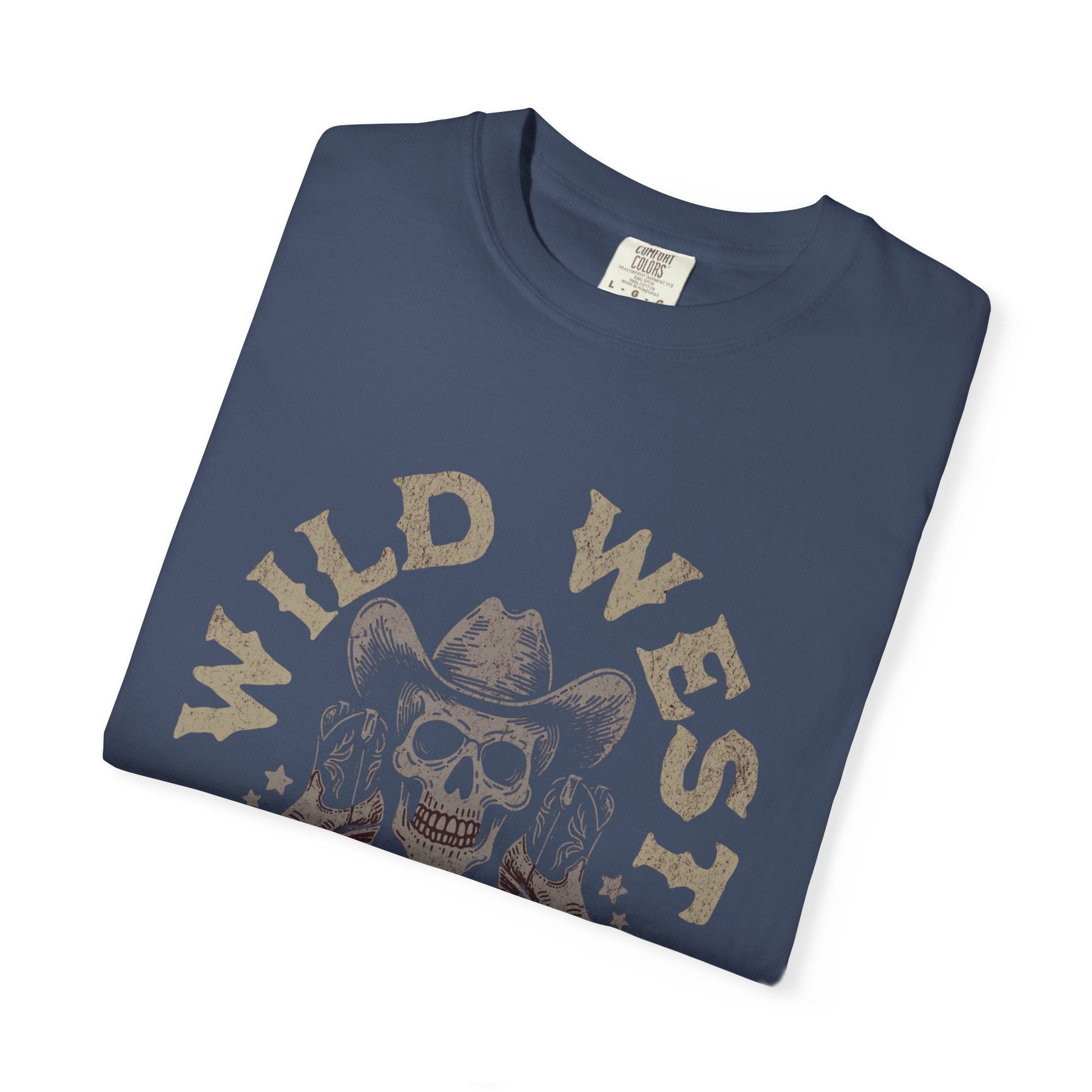 Wild west skull t-shirt - Vintage cowboy style apparel