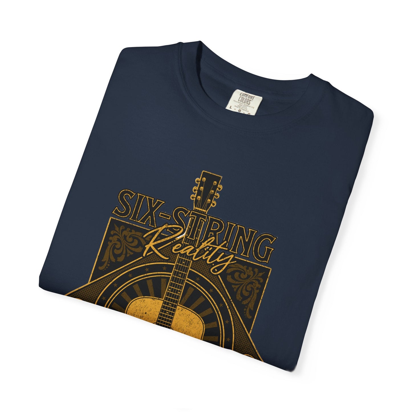 Vintage acoustic guitar t-shirt for music lovers | retro tee
