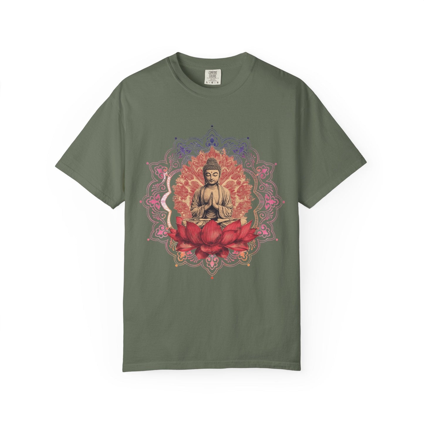 Lotus meditation t-shirt for peaceful and stylish wear