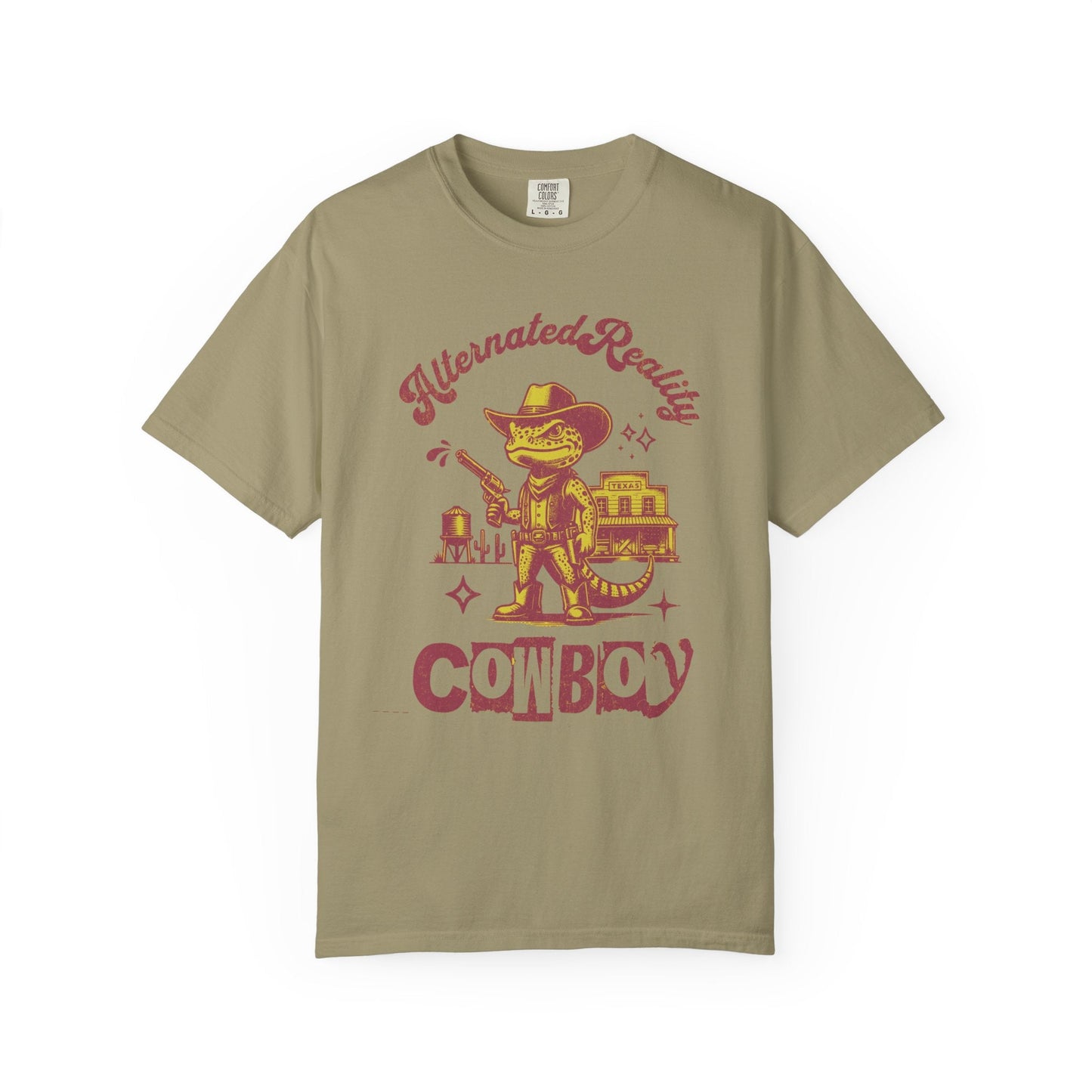Graphic t-shirt - Alternated Reality frog cowboy contrasted print