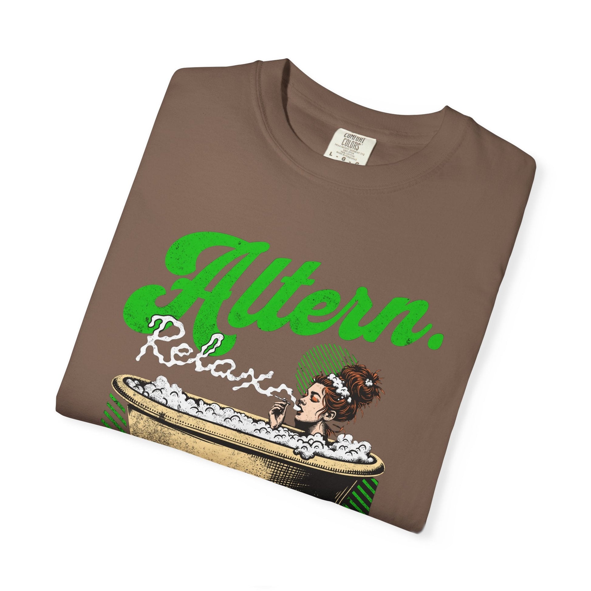 Vintage relaxation bath smoking vintage T-shirt - retro style comfort