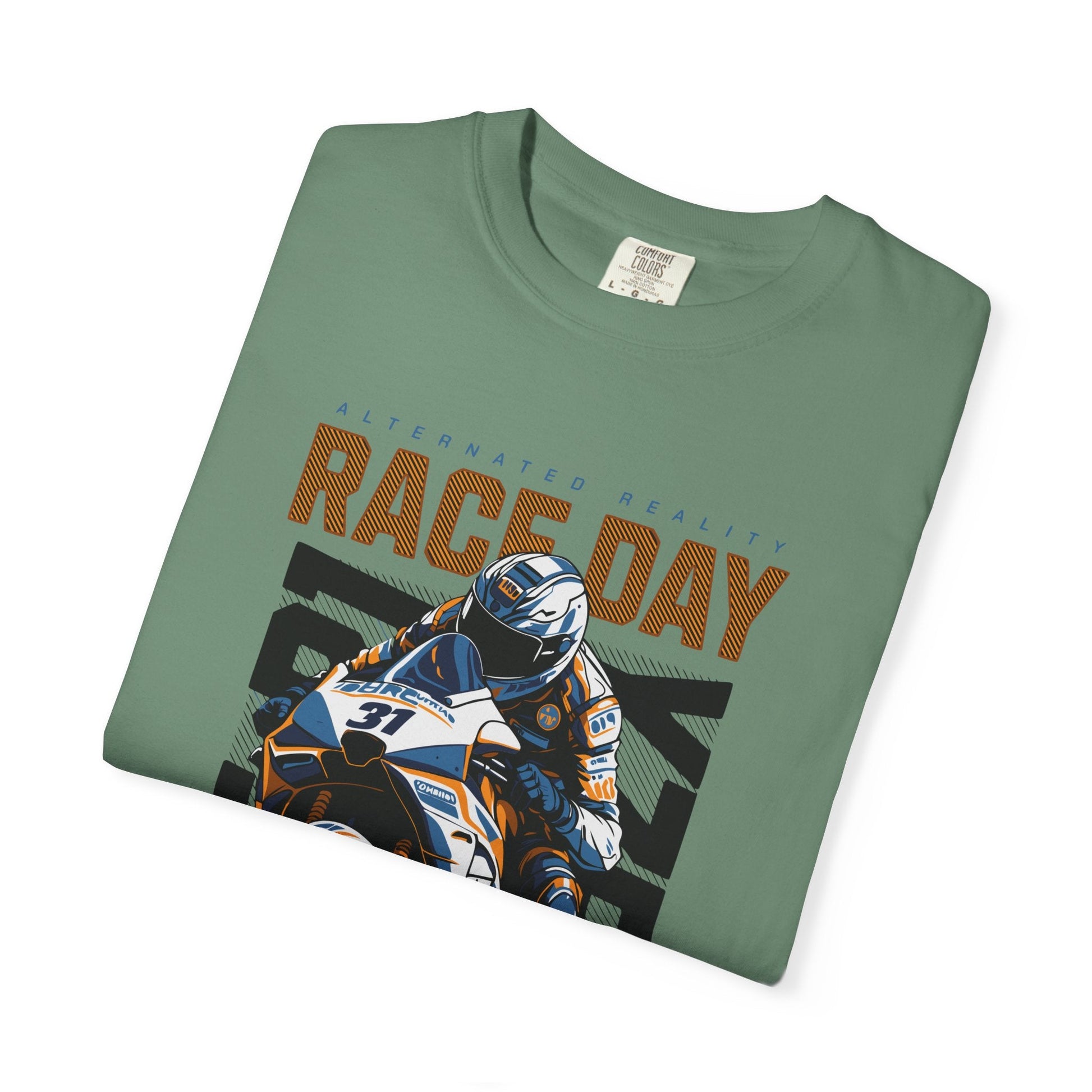 Motorcycle race t-shirt - Graphic design apparel, unisex