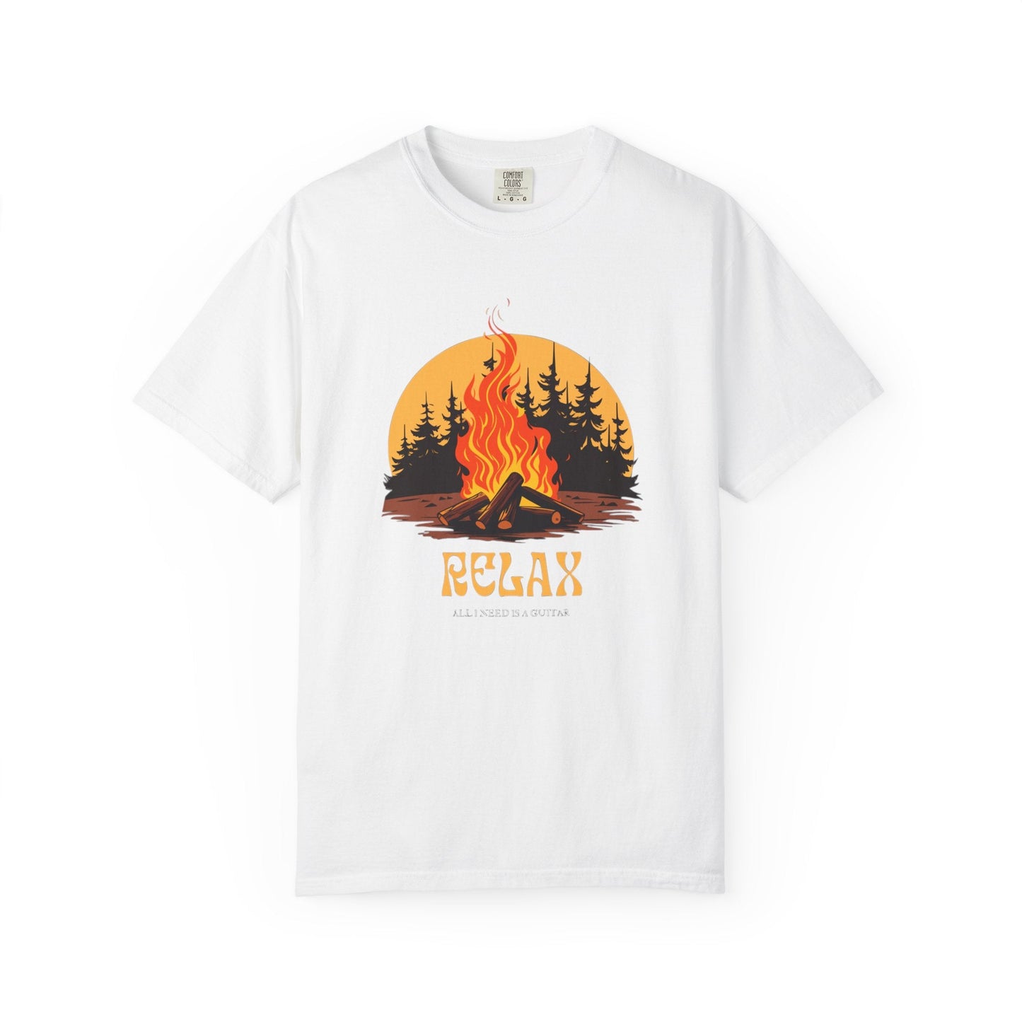 Bonfire relax unisex t-shirt – nature Inspired camping tee
