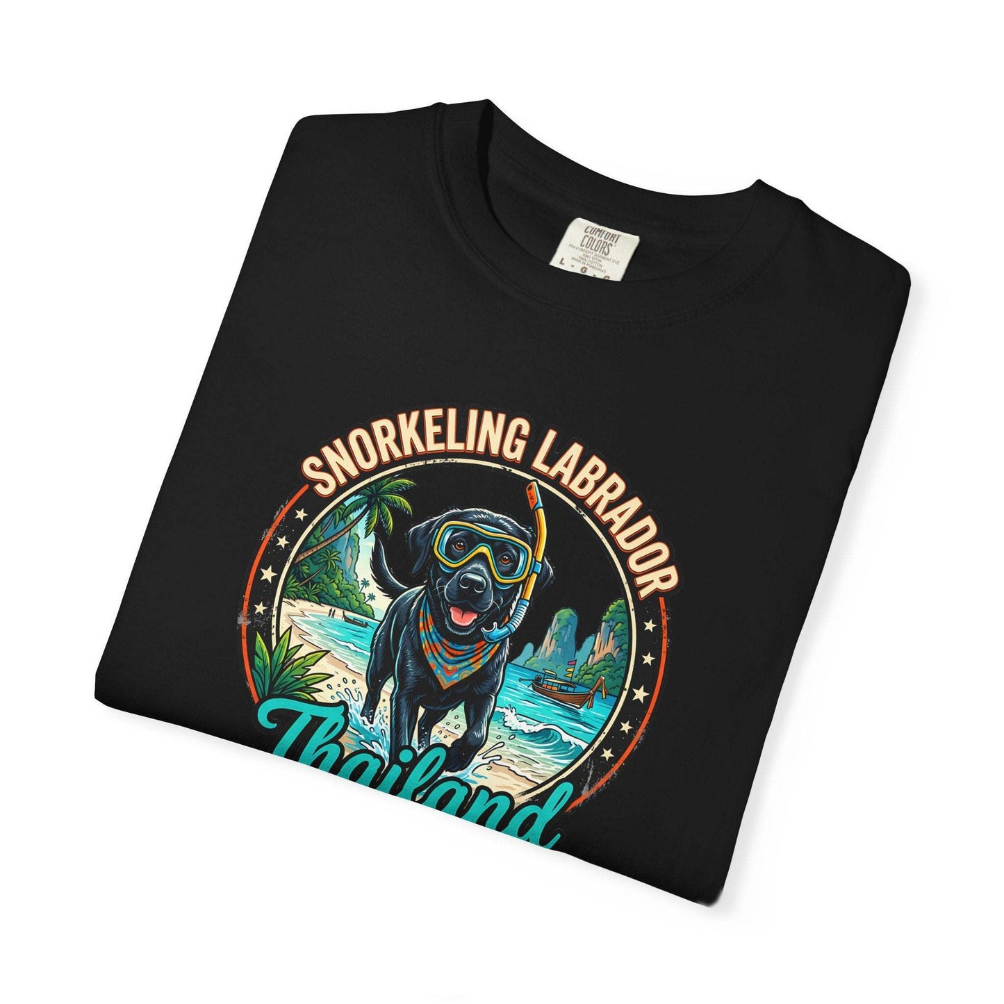 Labrador Holidays in Thailand Fun Tee for Dogs Lovers