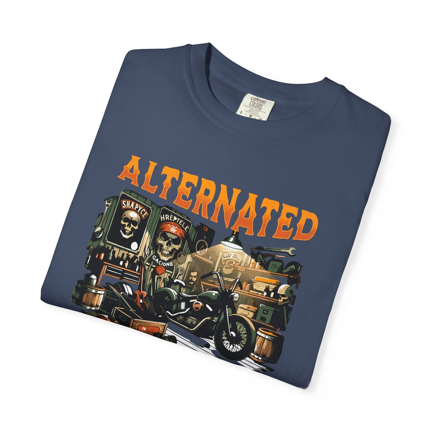 Motorbike garage t-shirt: Vintage motorcycle cool repair hub