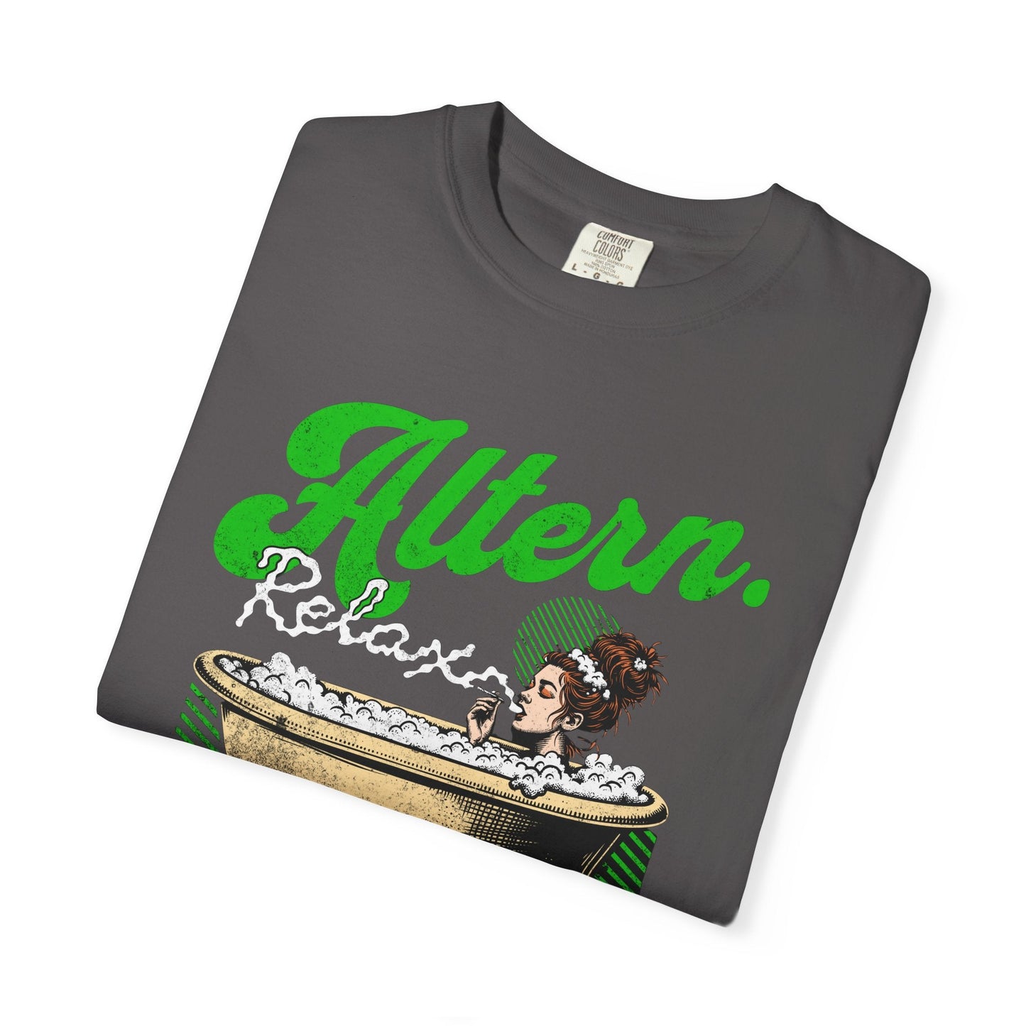 Vintage relaxation bath smoking vintage T-shirt - retro style comfort