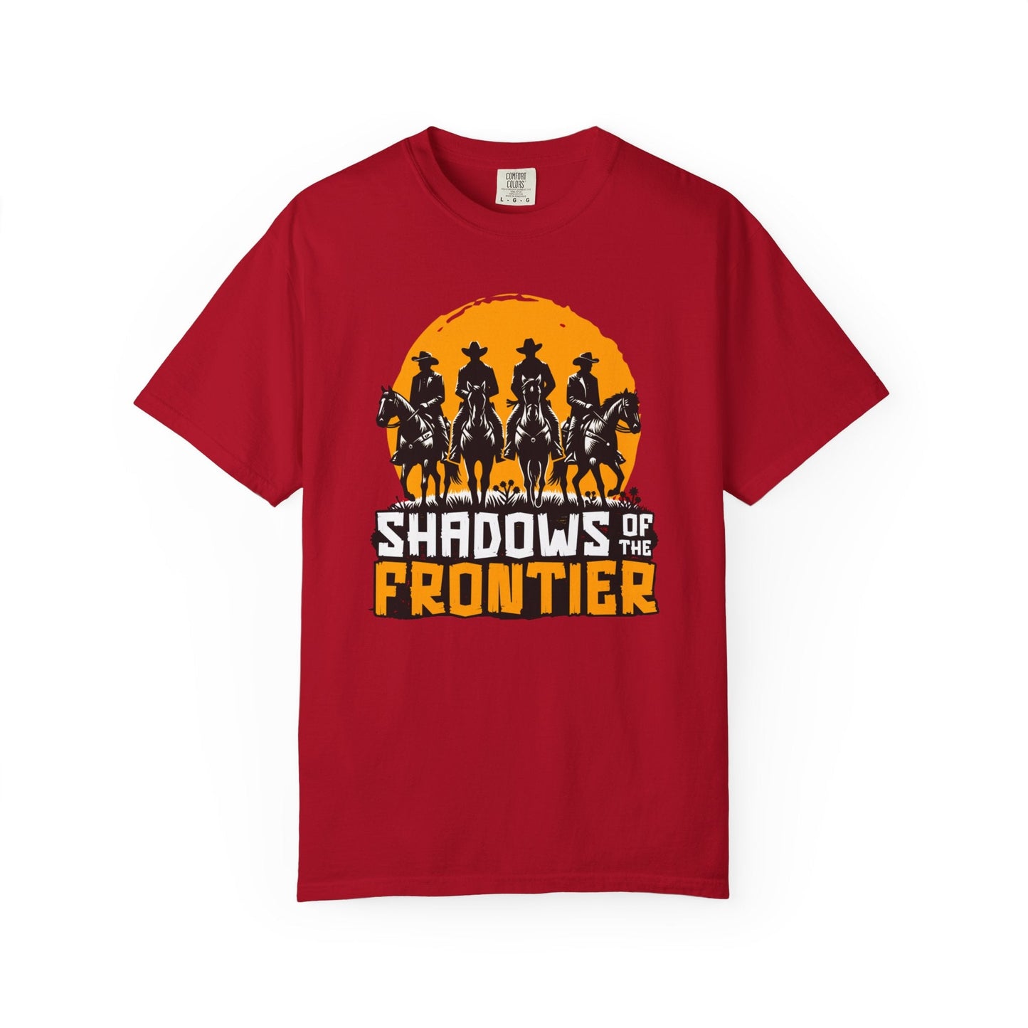 Cowboys silhouette retro vintage t-shirt for wild west enthusiasts