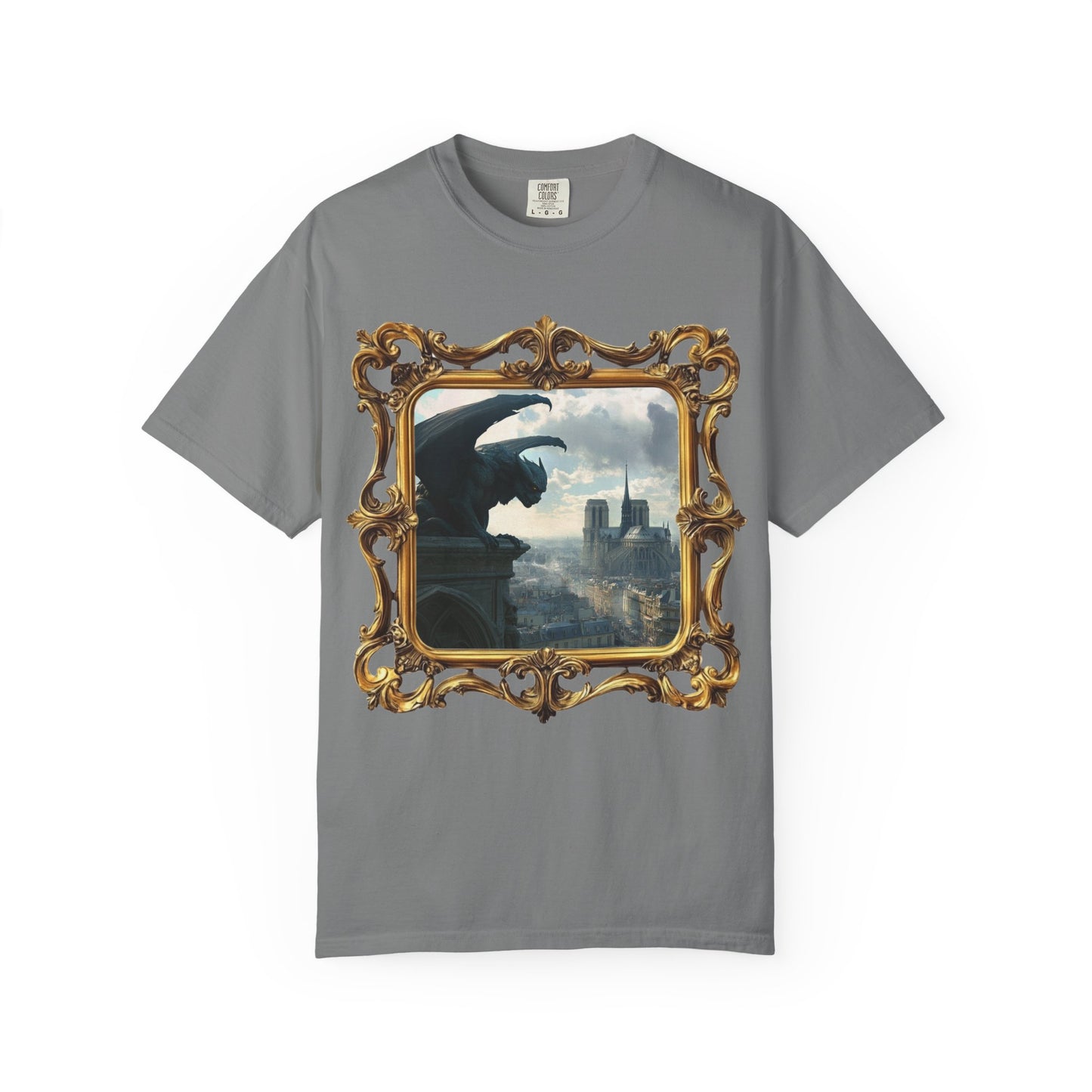 Paris mysteries gothic t-Shirt - Unique gargoyle design