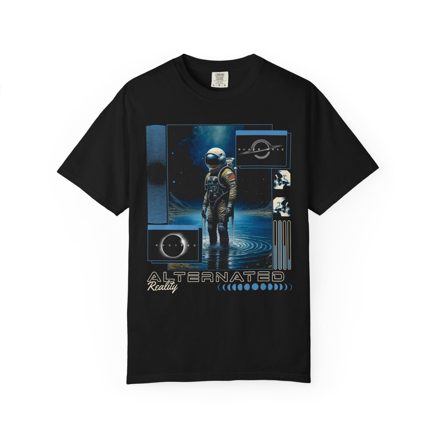 Sci-fi quartz adventure T-shirt: futuristic style & superior comfort