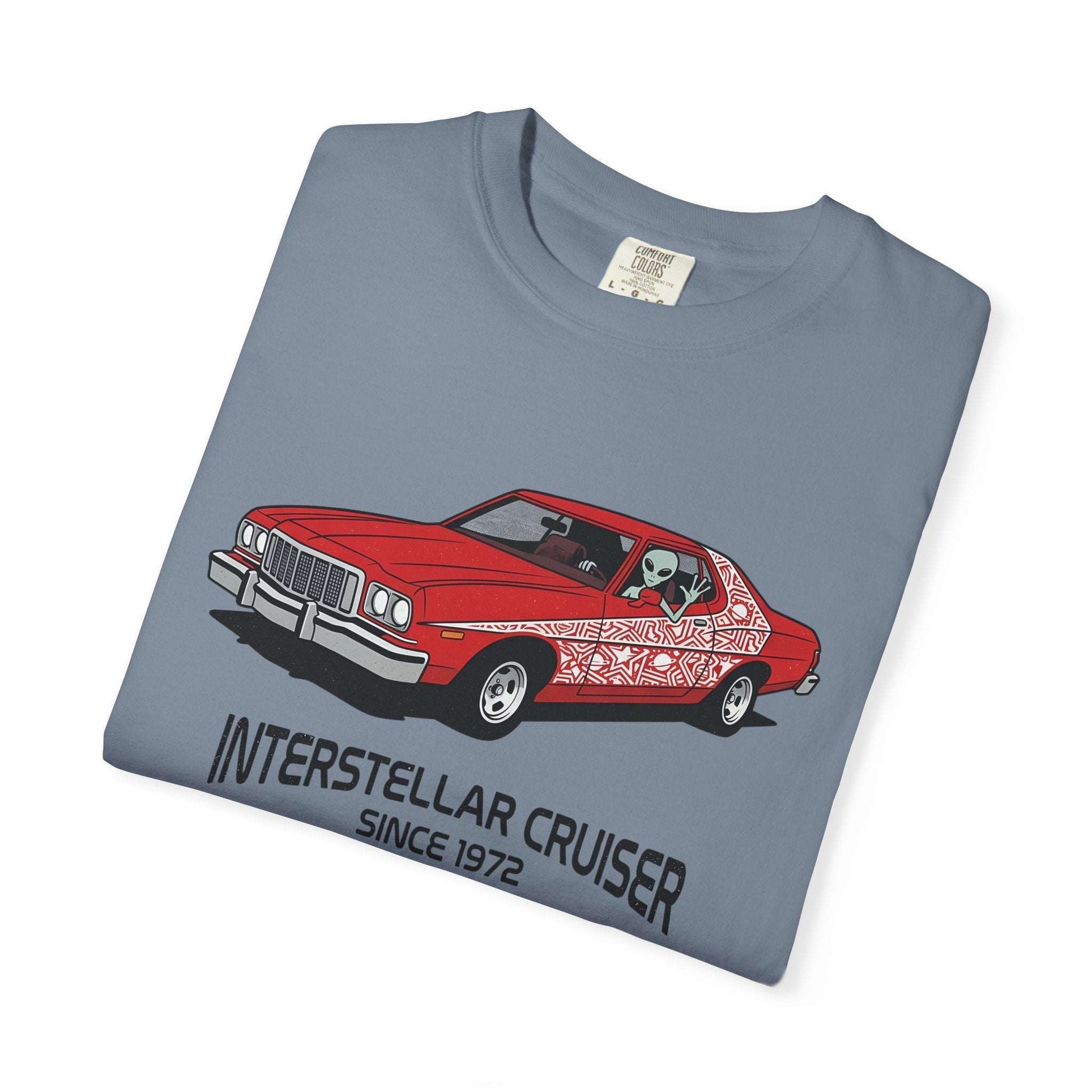 Alien Retro Car Unisex T-shirt