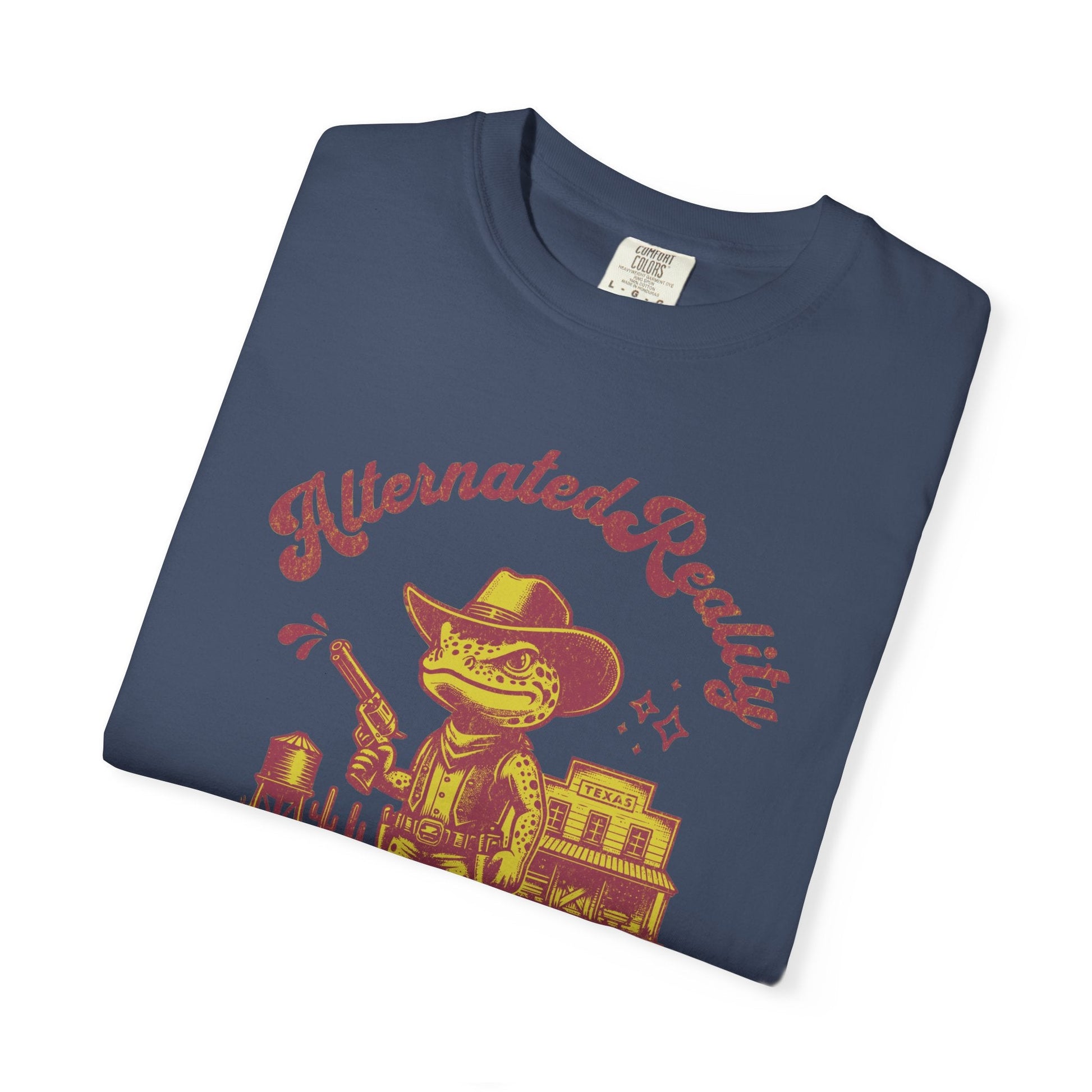 Graphic t-shirt - Alternated Reality frog cowboy contrasted print