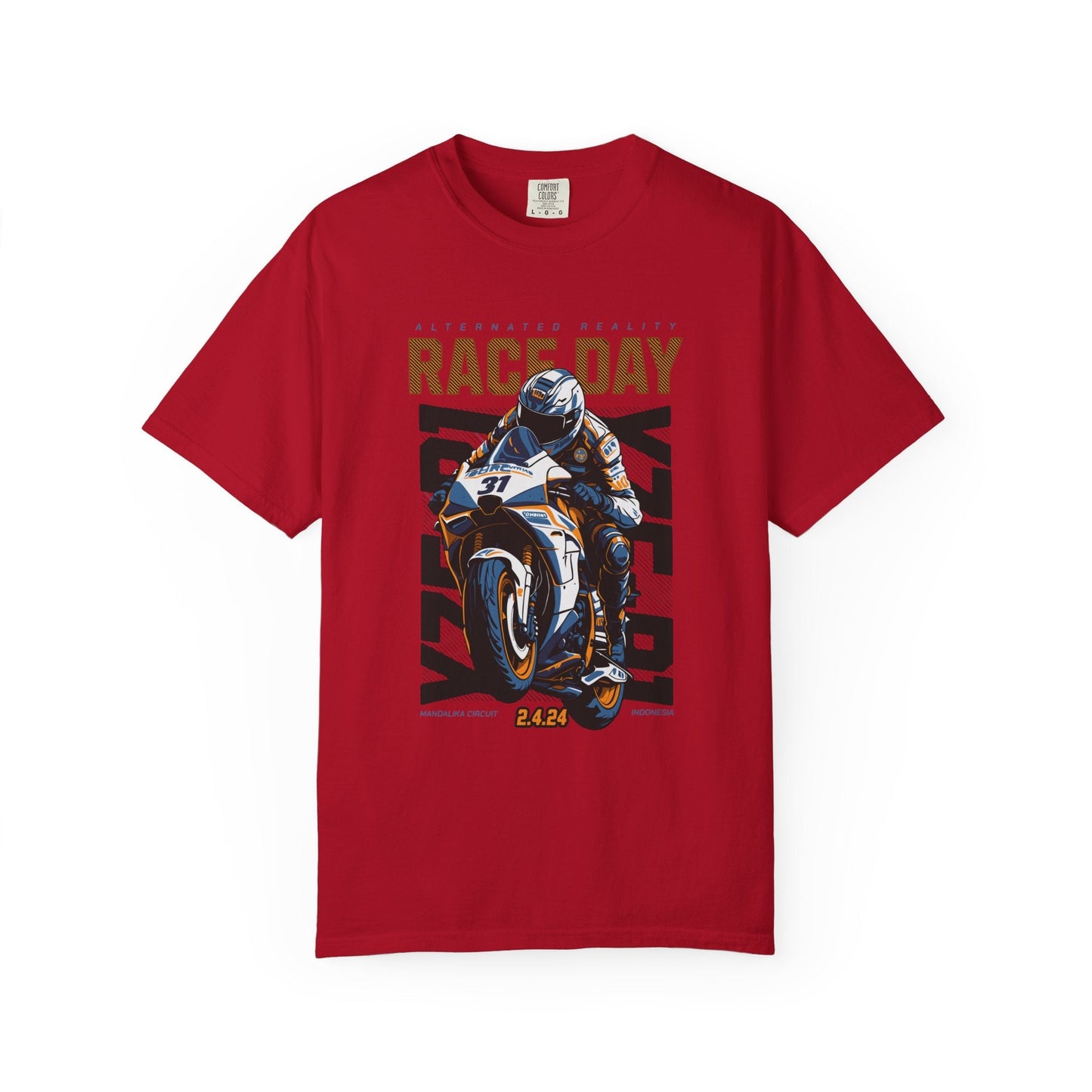 Motorcycle race t-shirt - Graphic design apparel, unisex