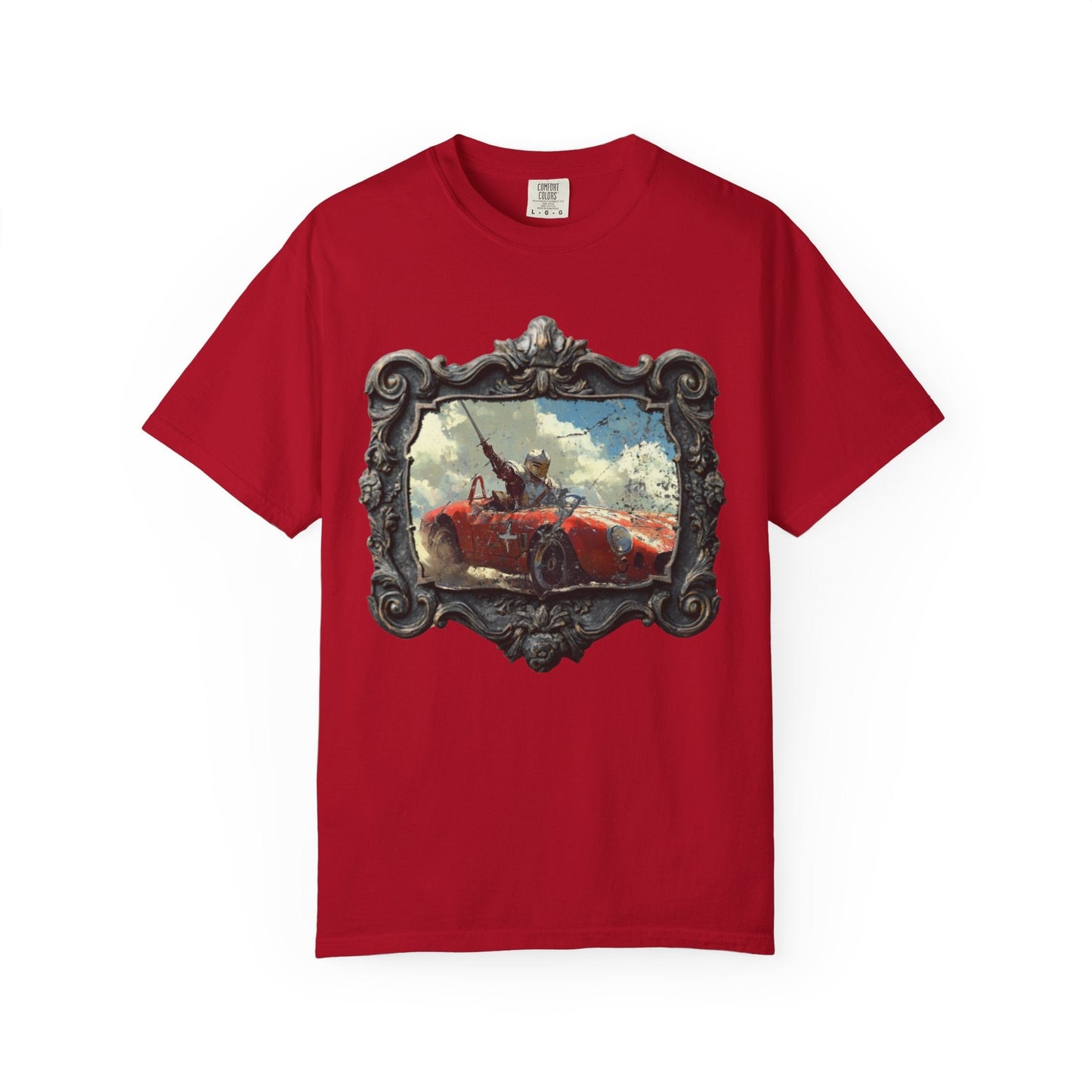 Anachronic knight car t-shirt - Cool vintage style for enthusiasts