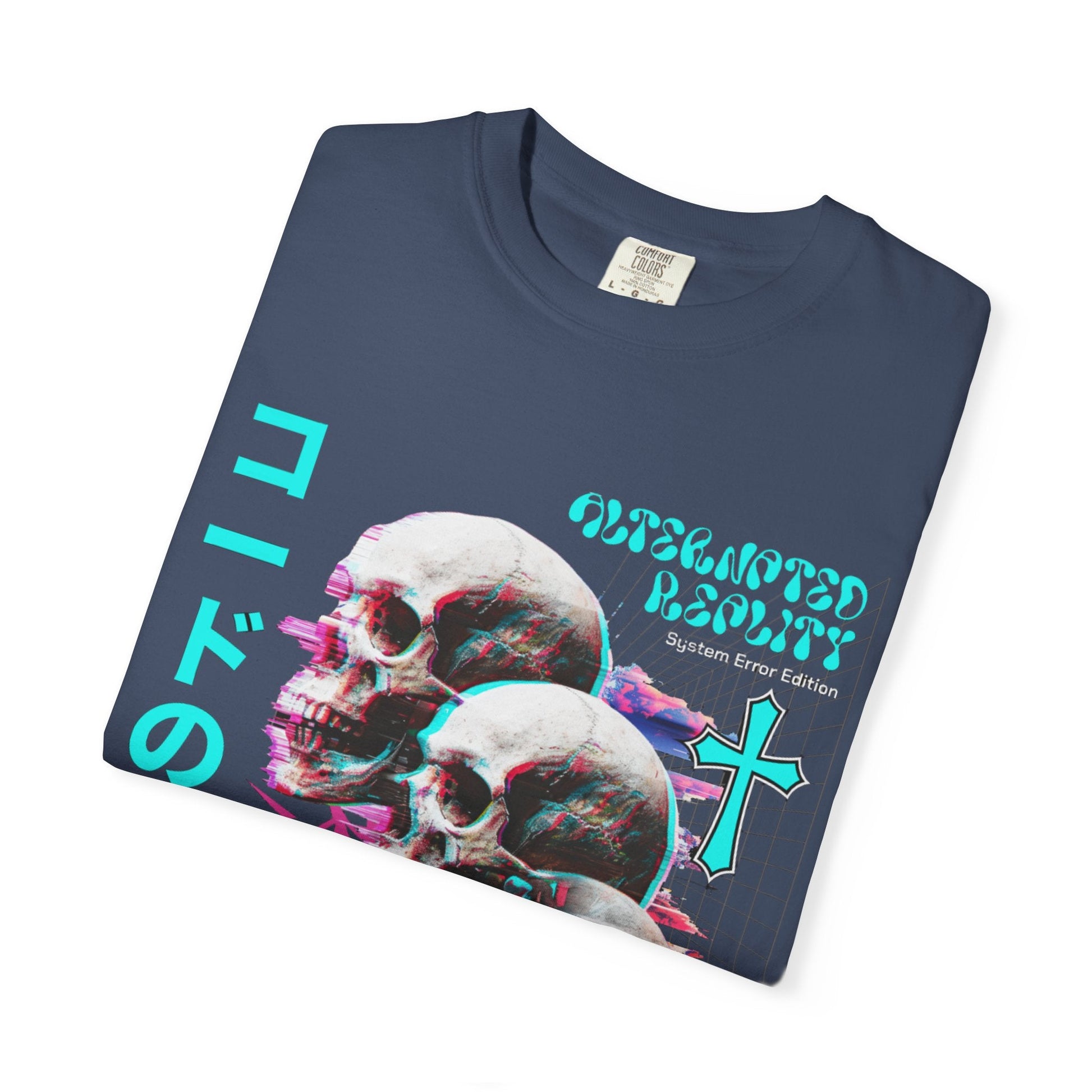 Glitch skulls anime  t-shirt | Vibrant design & comfort