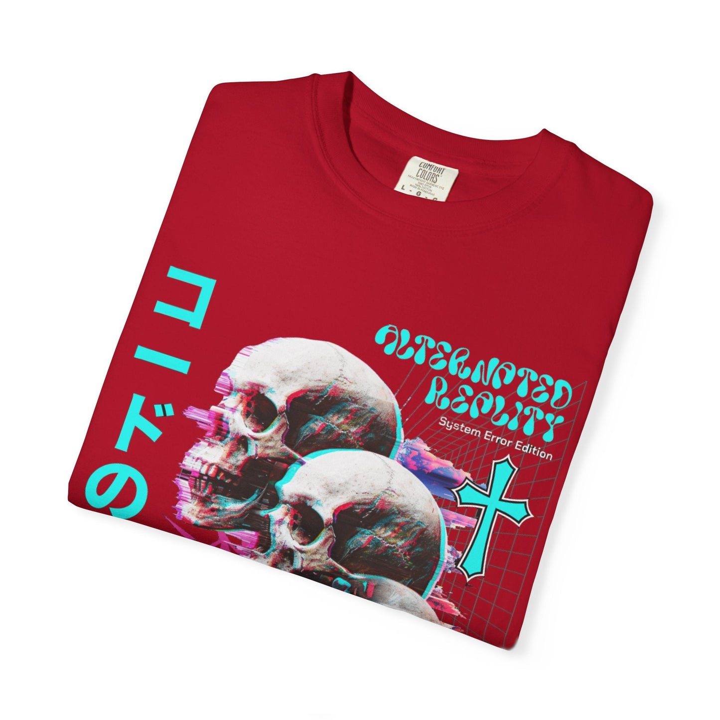 Glitch skulls anime  t-shirt | Vibrant design & comfort