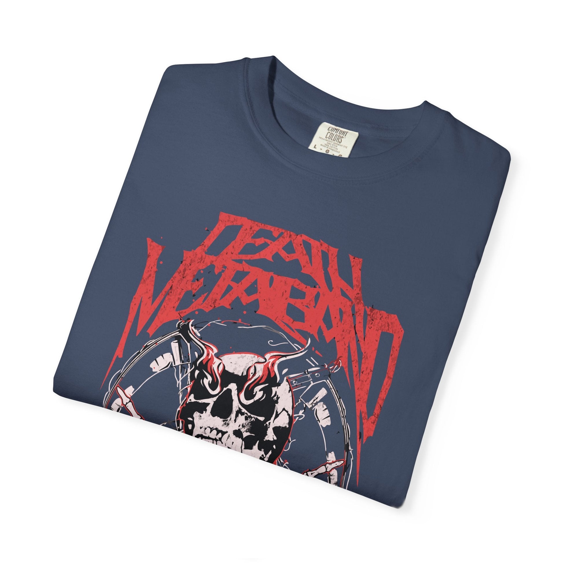 Metal head t-shirt - Unisex tee with crossed blades & skull design