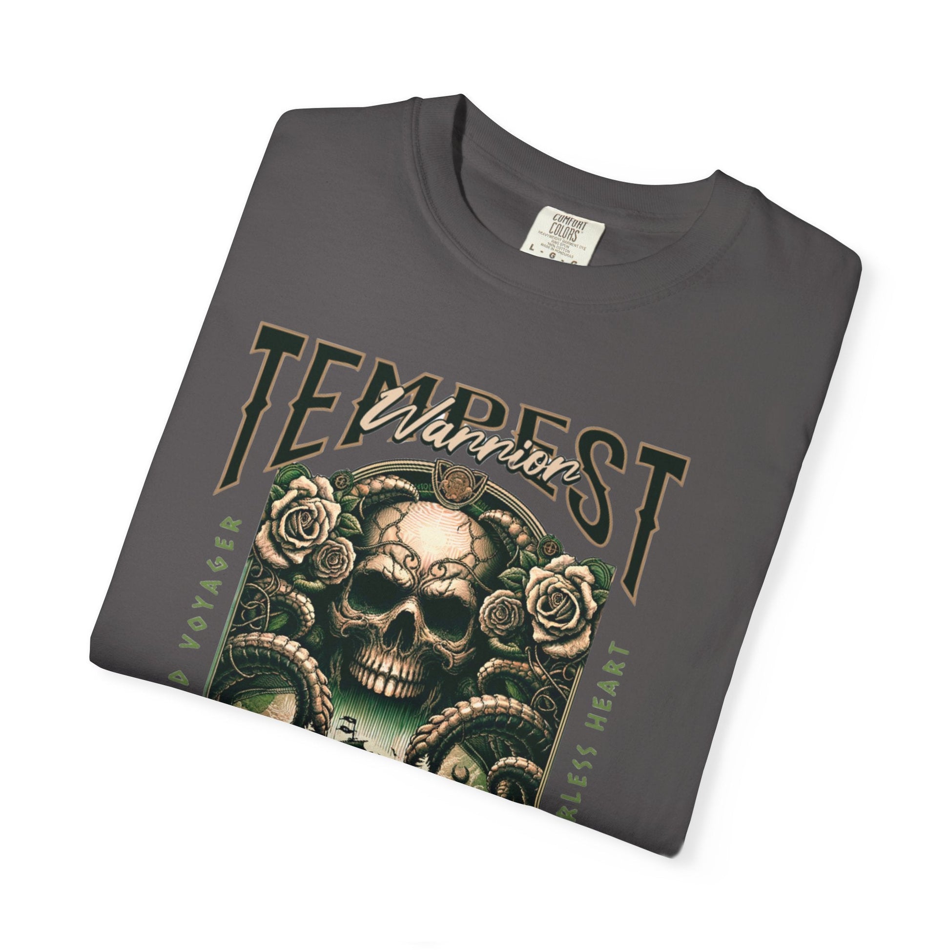 Pirate t-shirt with tempest warrior design - nautical style