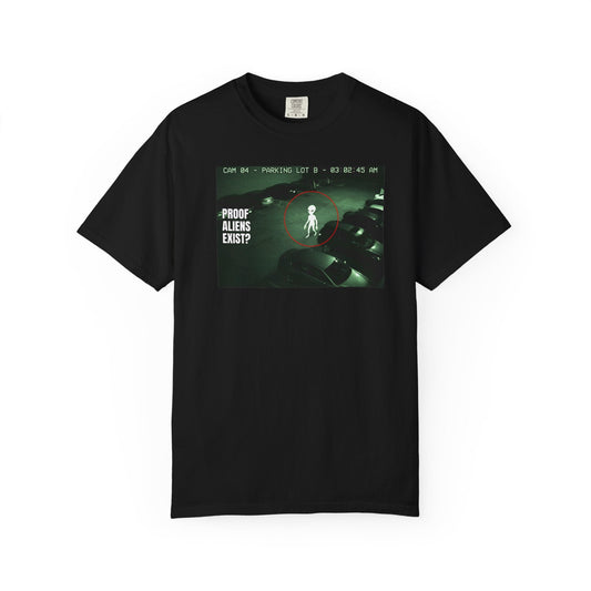 Alien-themed design symbolizing the belief that Aliens Do Exist and extraterrestrial life intrigue