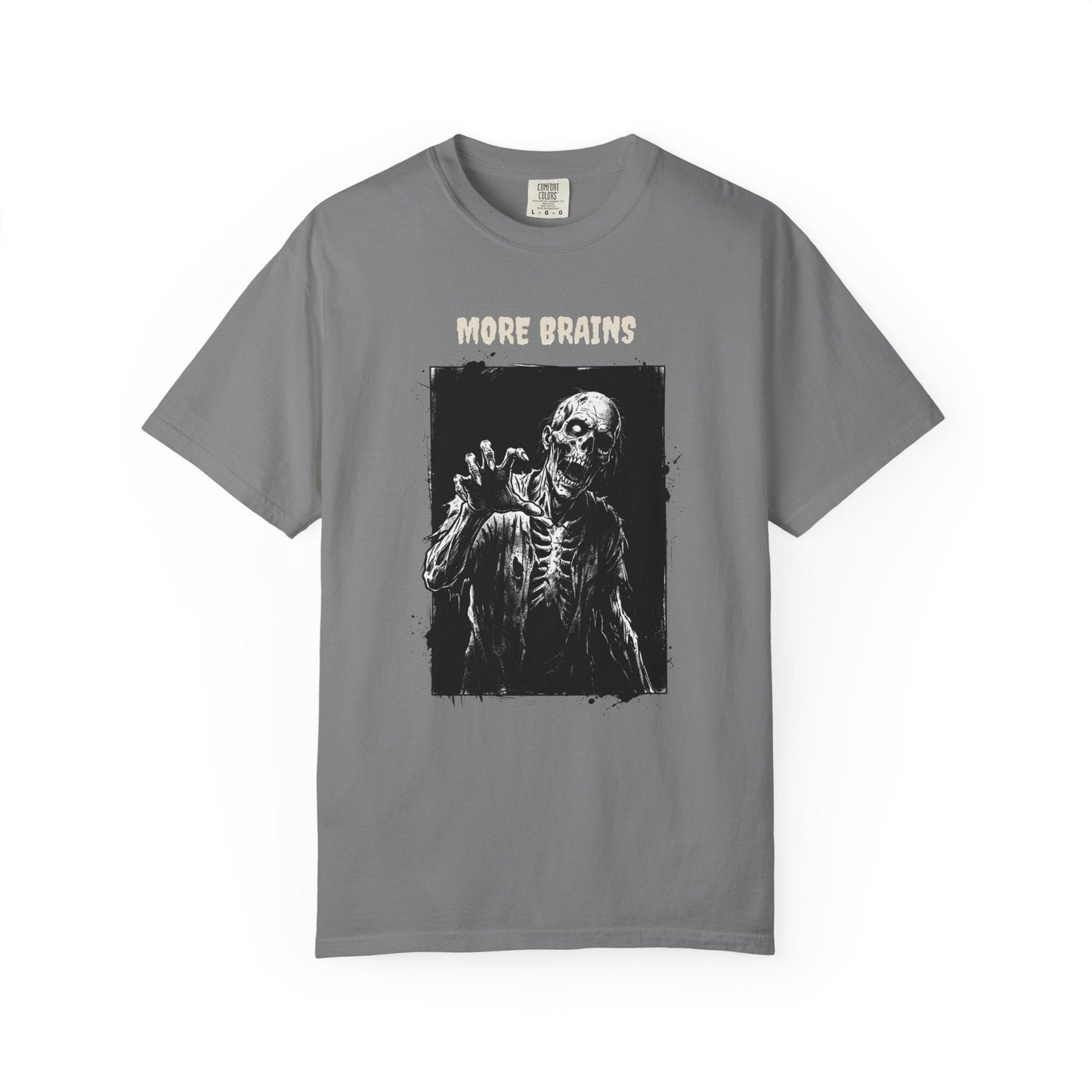 More Brains Zombie Skull T-Shirt 