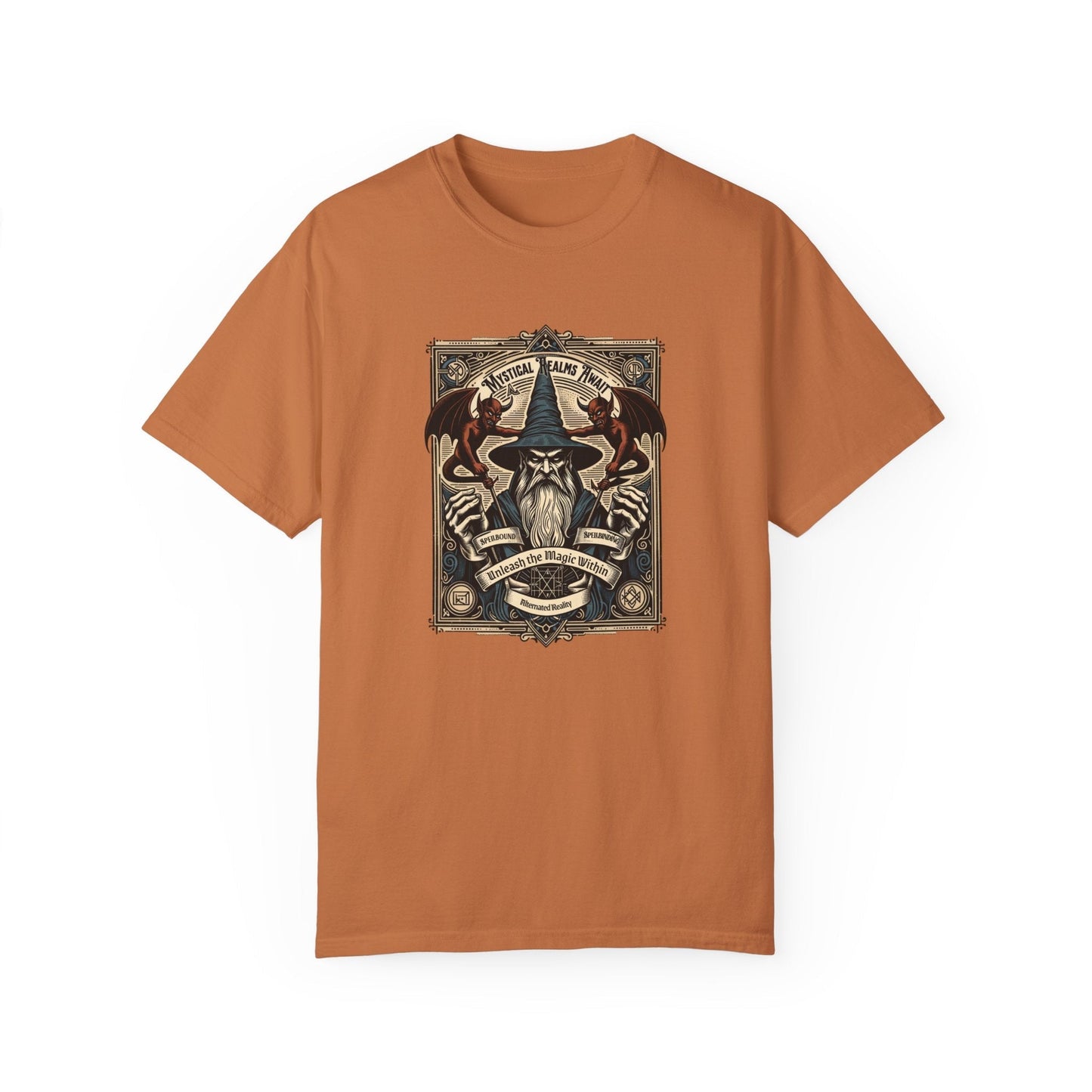Wizard mystical t-shirt: Fantasy graphic design for magic fans