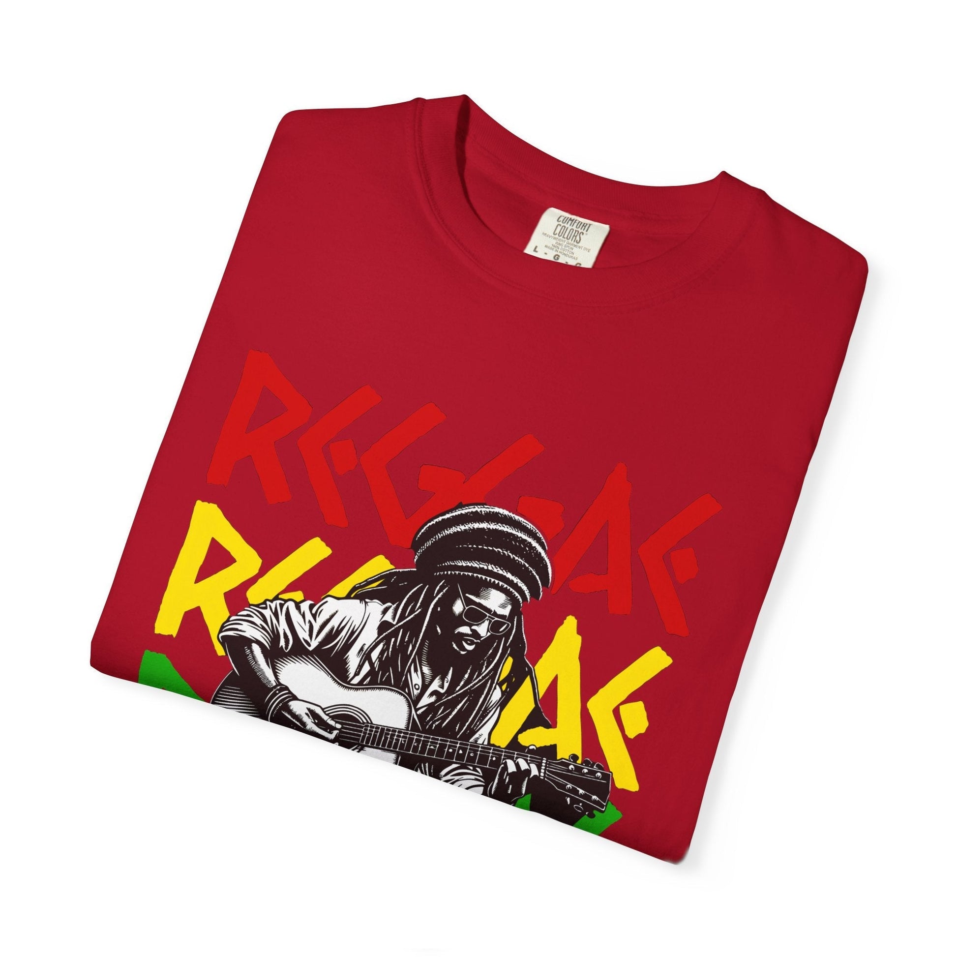 Rasta reggae t-shirt - Vibrant music lover's casual cotton  cool tee 