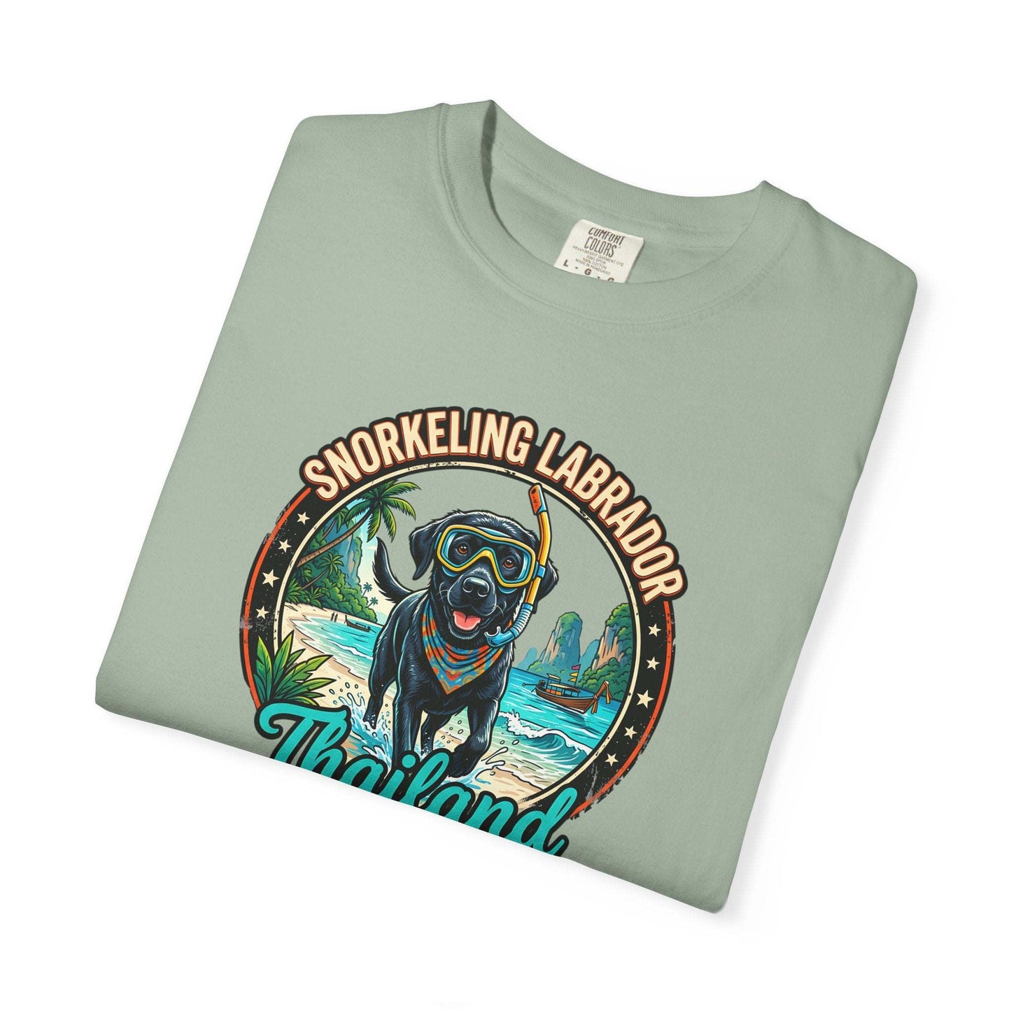 Labrador Holidays in Thailand Fun Tee for Dogs Lovers