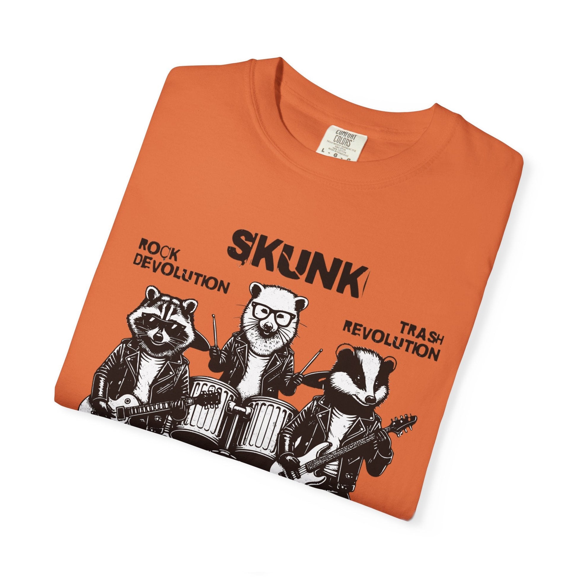 Vintage Skunk band t-shirt for rock music and cartoon fans