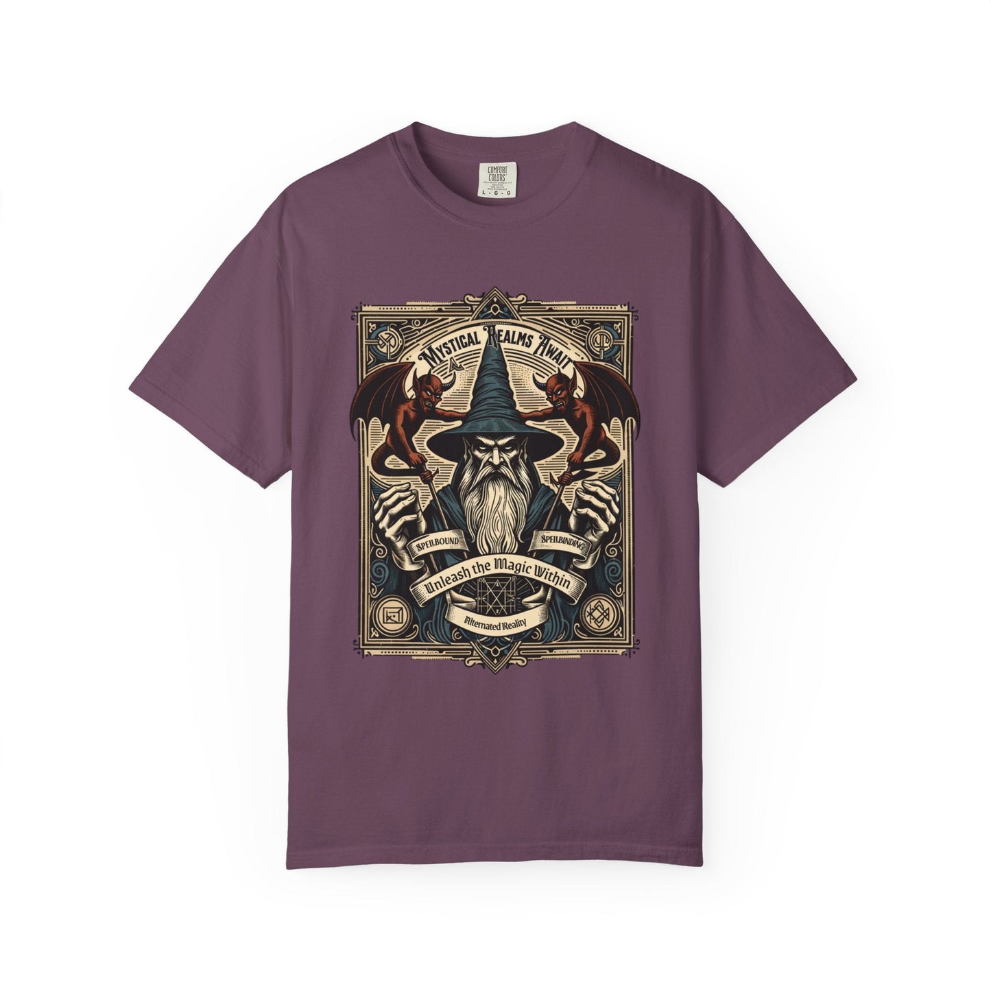 Wizard mystical t-shirt: Fantasy graphic design for magic fans