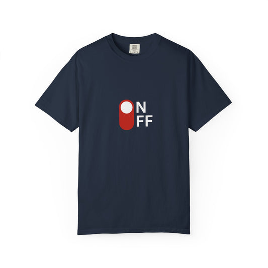Switch button T-shirt unisex with geometric pattern design