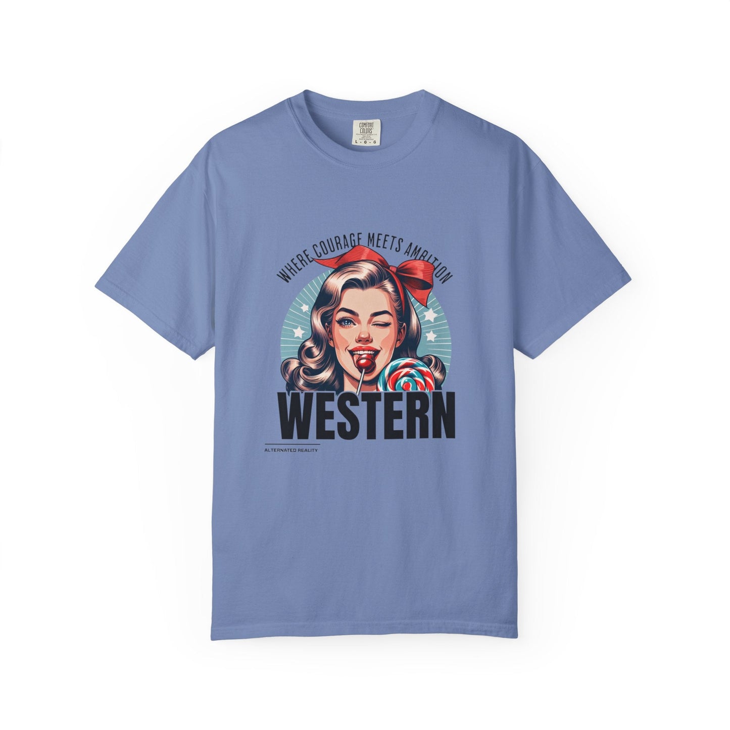 Vintage western adventure t-shirt for audacious style