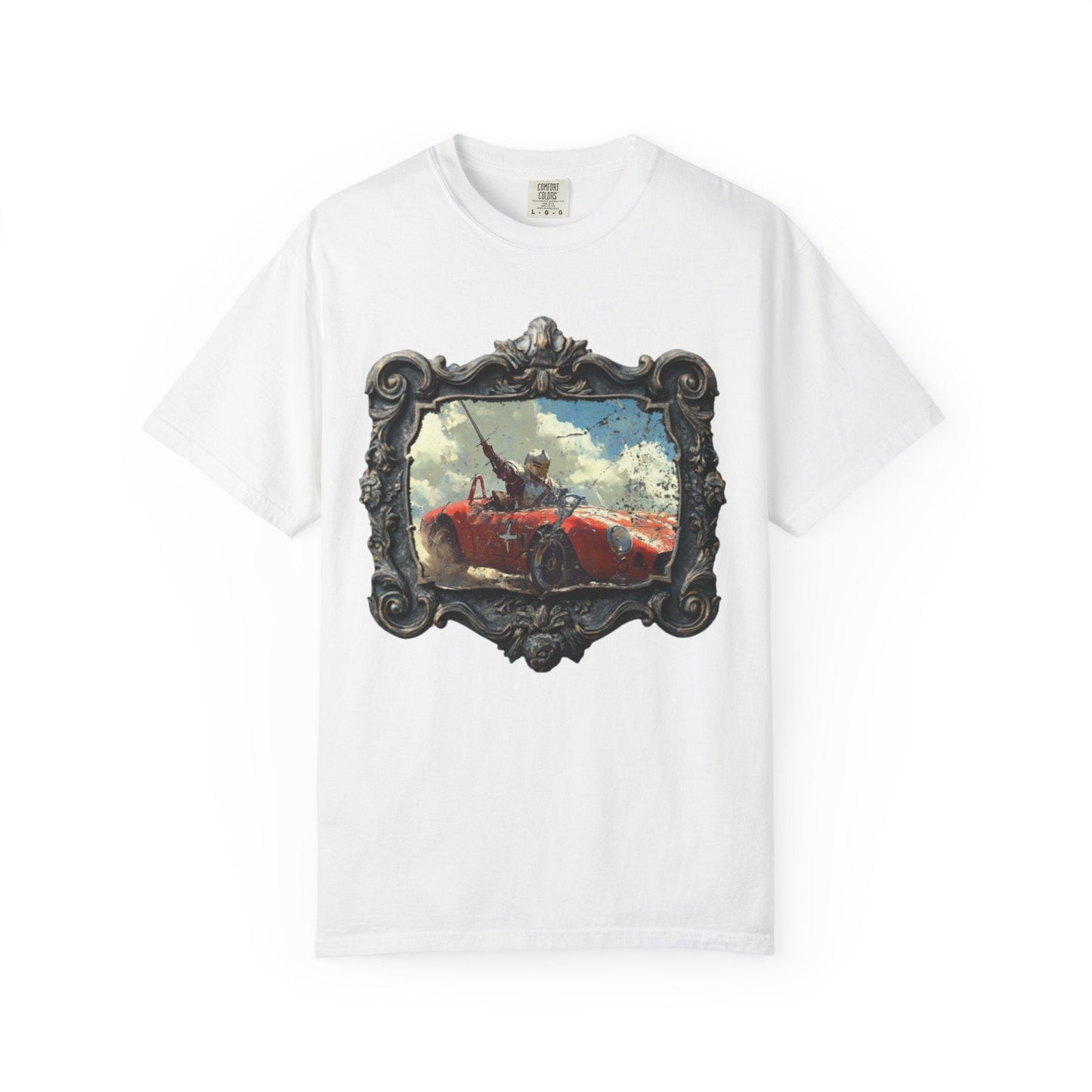 Anachronic knight car t-shirt - Cool vintage style for enthusiasts