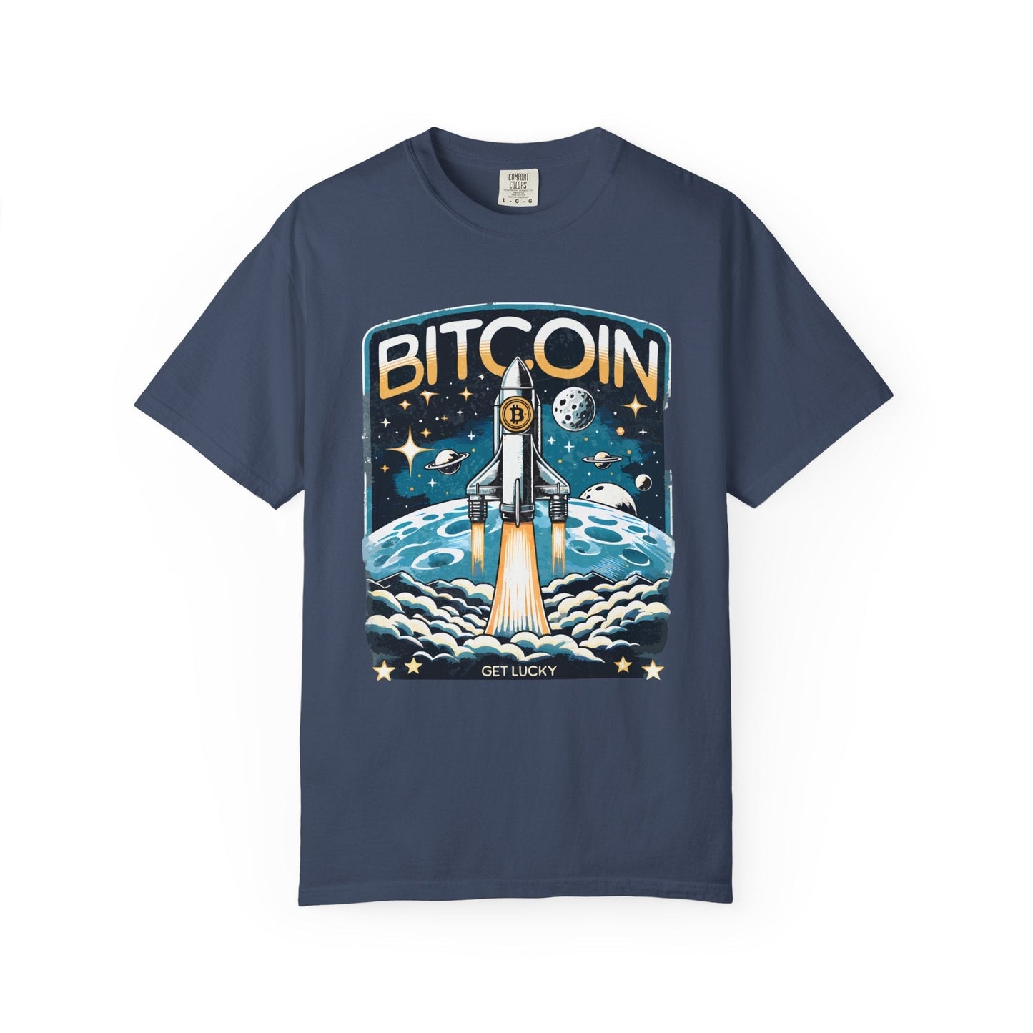Bitcoin rocket t-shirt – Space-Themed bitcoin enthusiast's favorite