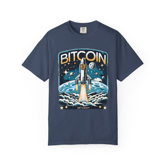 Bitcoin rocket t-shirt – Space-Themed bitcoin enthusiast's favorite
