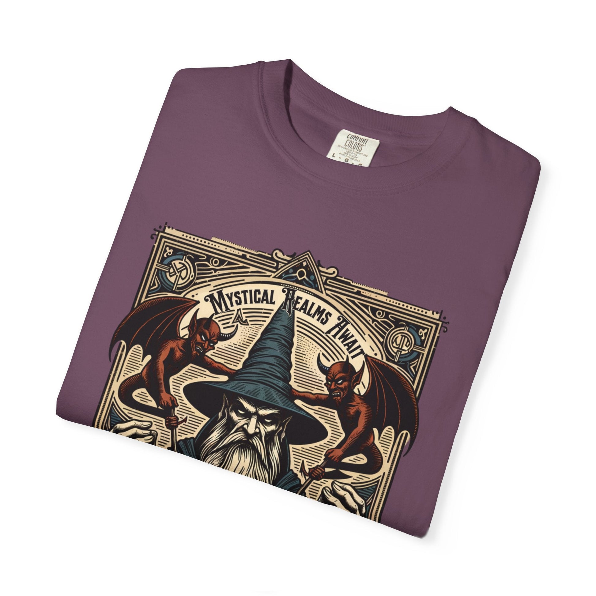 Wizard mystical t-shirt: Fantasy graphic design for magic fans
