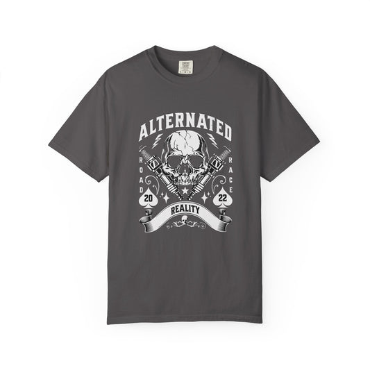 Motors piston skull t-shirt for rockers and motorcycle lovers