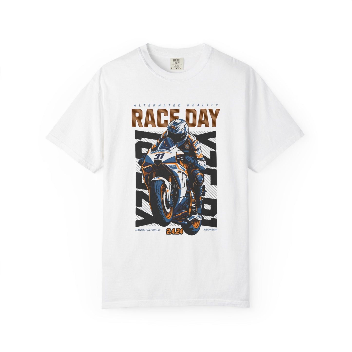 Motorcycle race t-shirt - Graphic design apparel, unisex