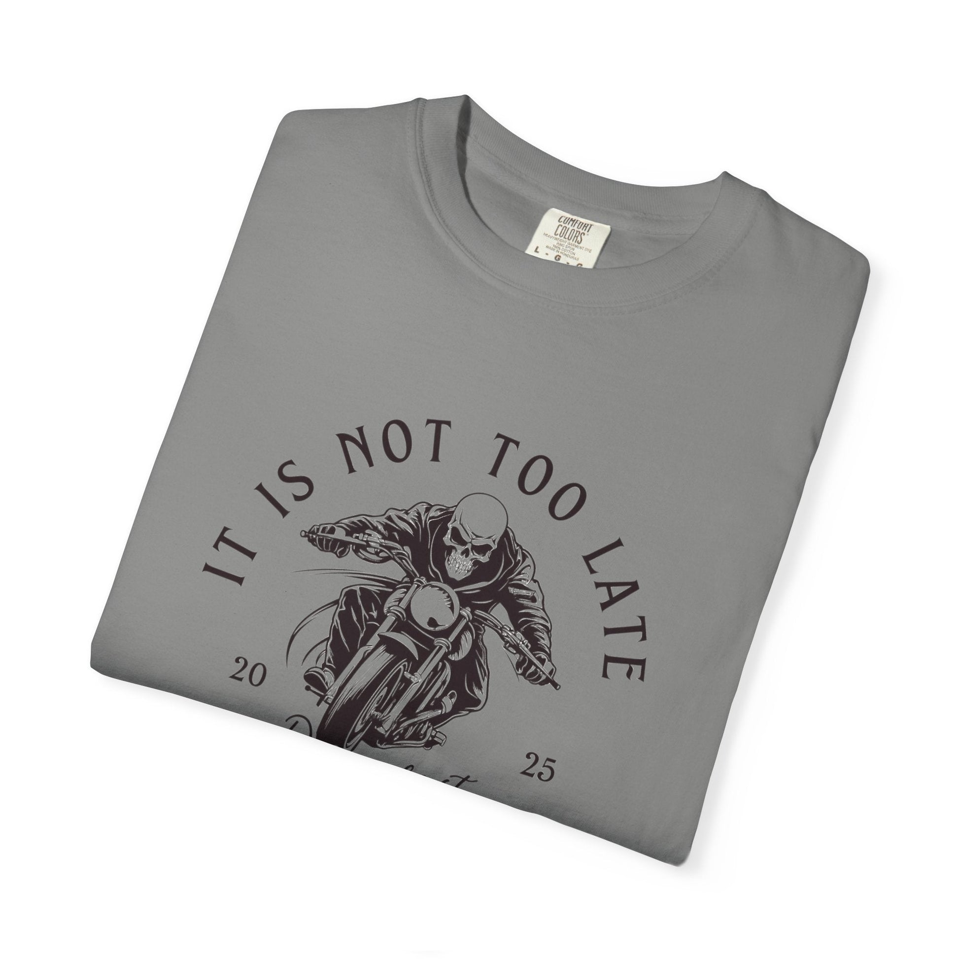 Motorcycle death T-shirt - Unique Casual Tee - Cool and 100% cotton
