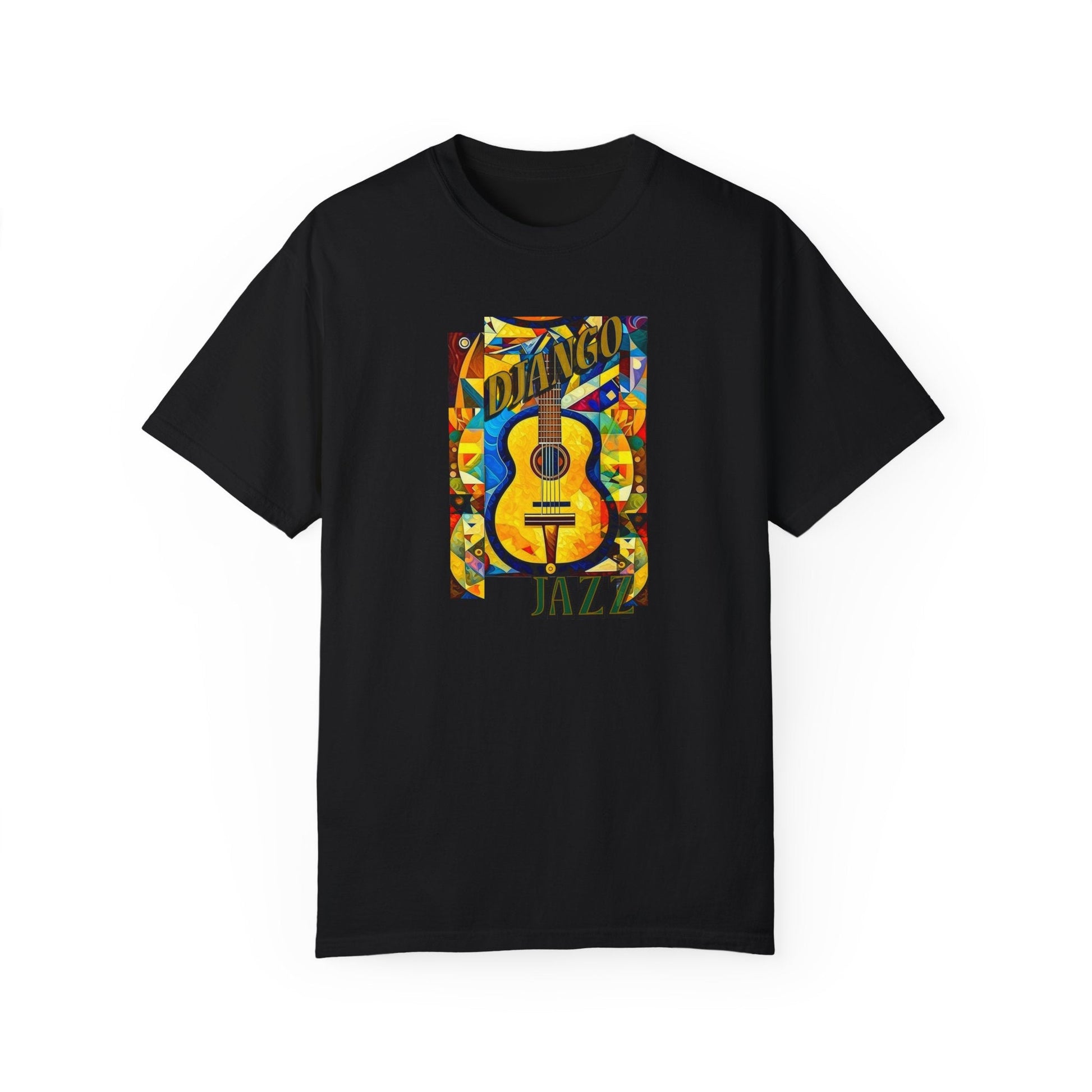 Music theme guitar jazz T-shirt for classic jazz enthusiasts