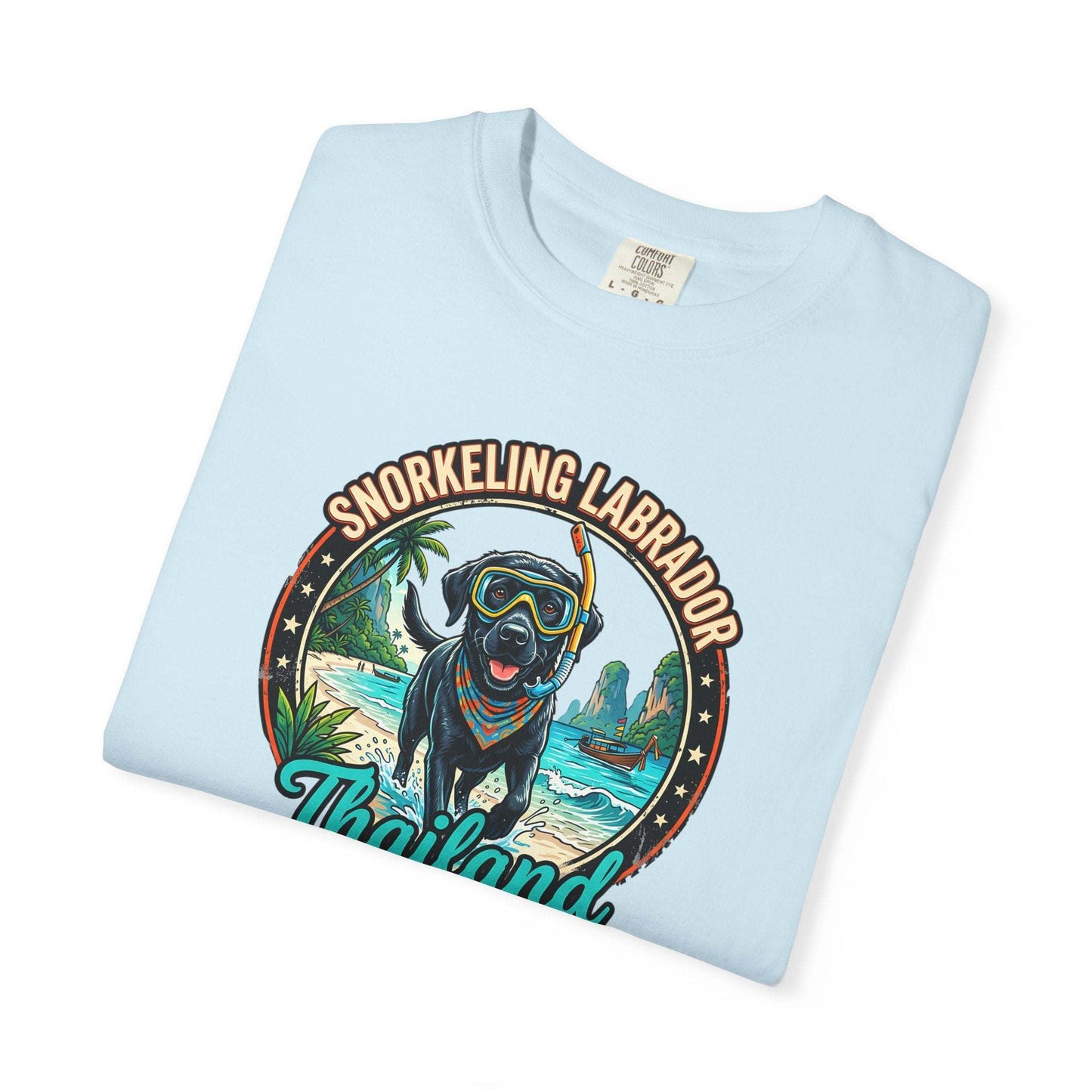 Labrador Holidays in Thailand Fun Tee for Dogs Lovers