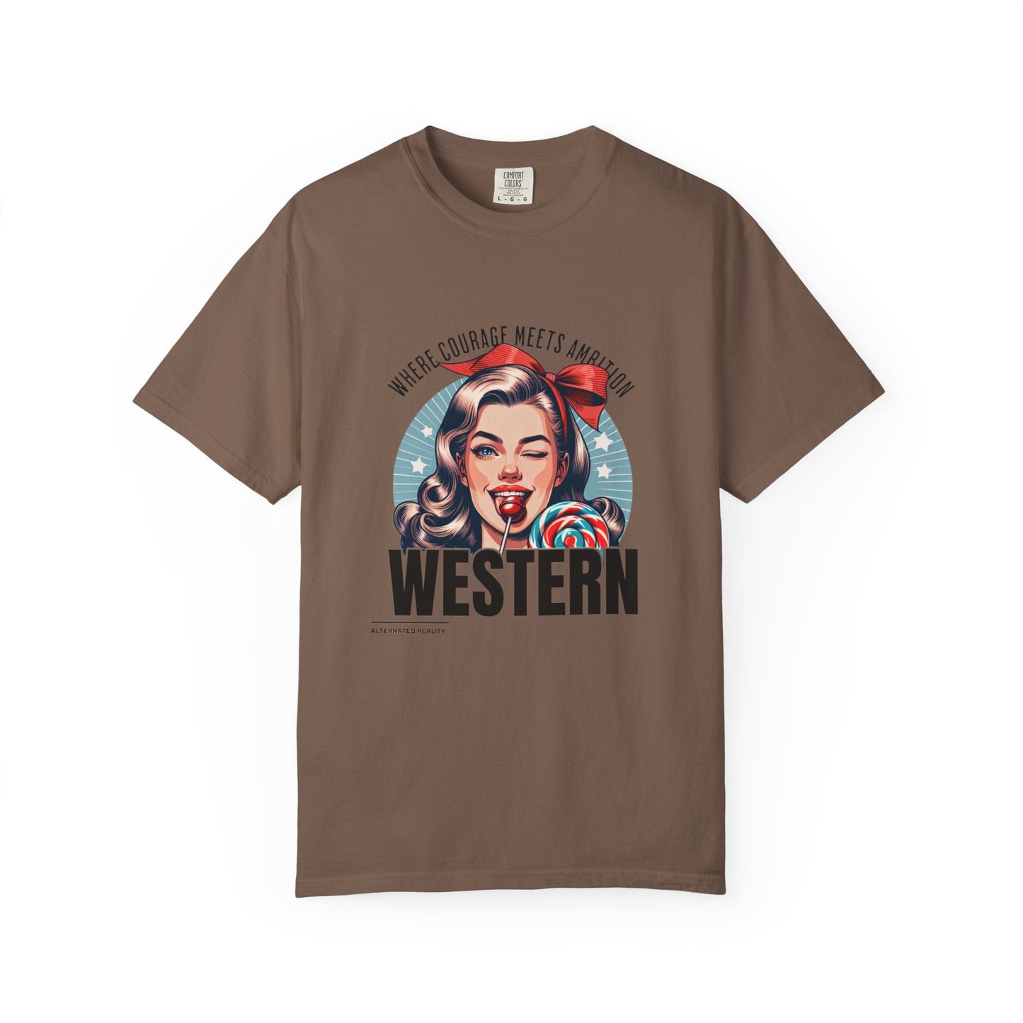 Vintage western adventure t-shirt for audacious style