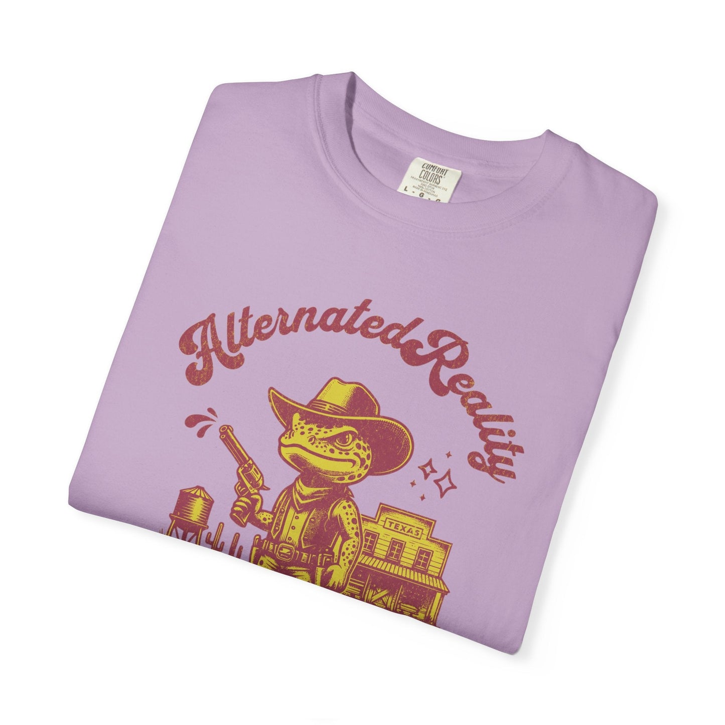Graphic t-shirt - Alternated Reality frog cowboy contrasted print