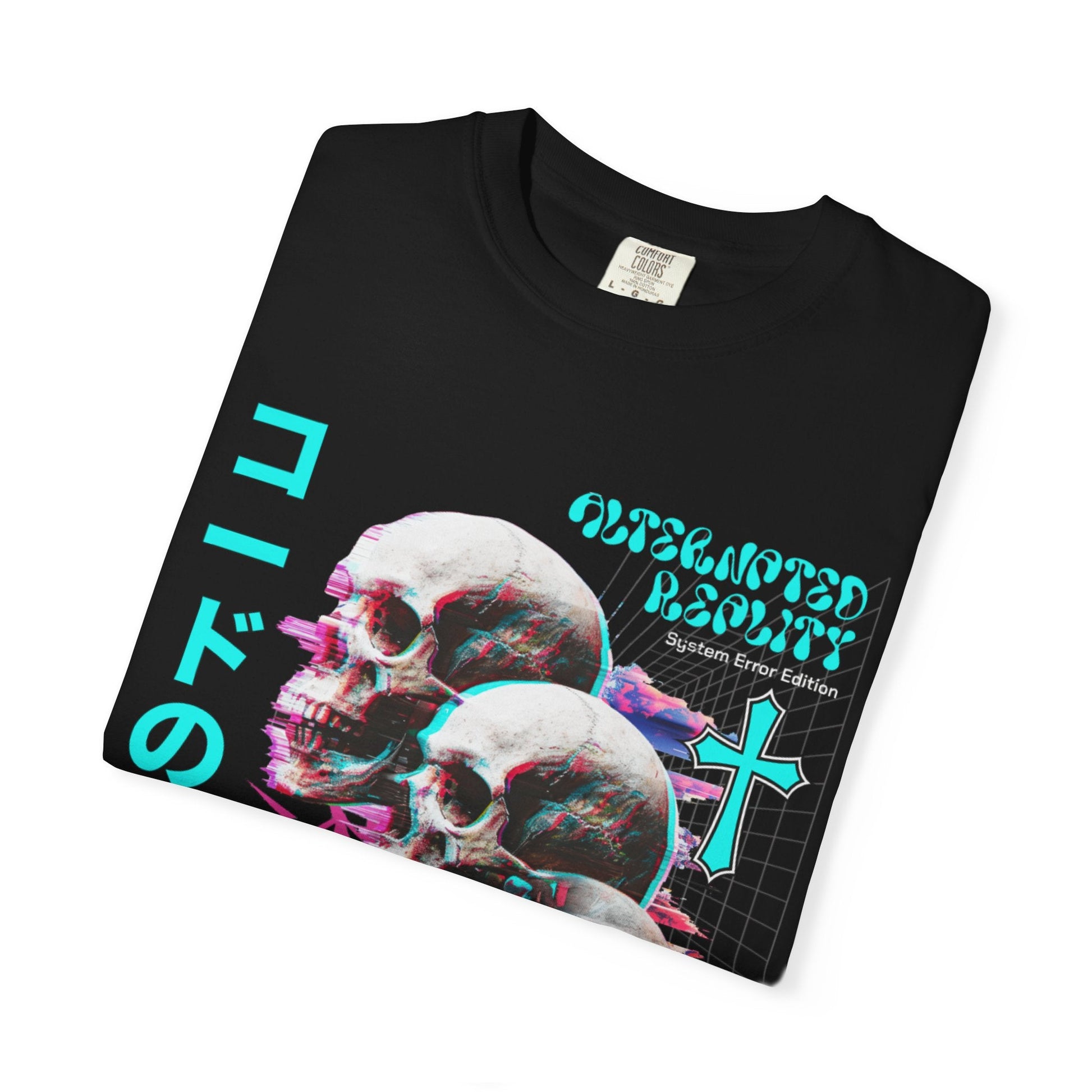 Glitch skulls anime  t-shirt | Vibrant design & comfort