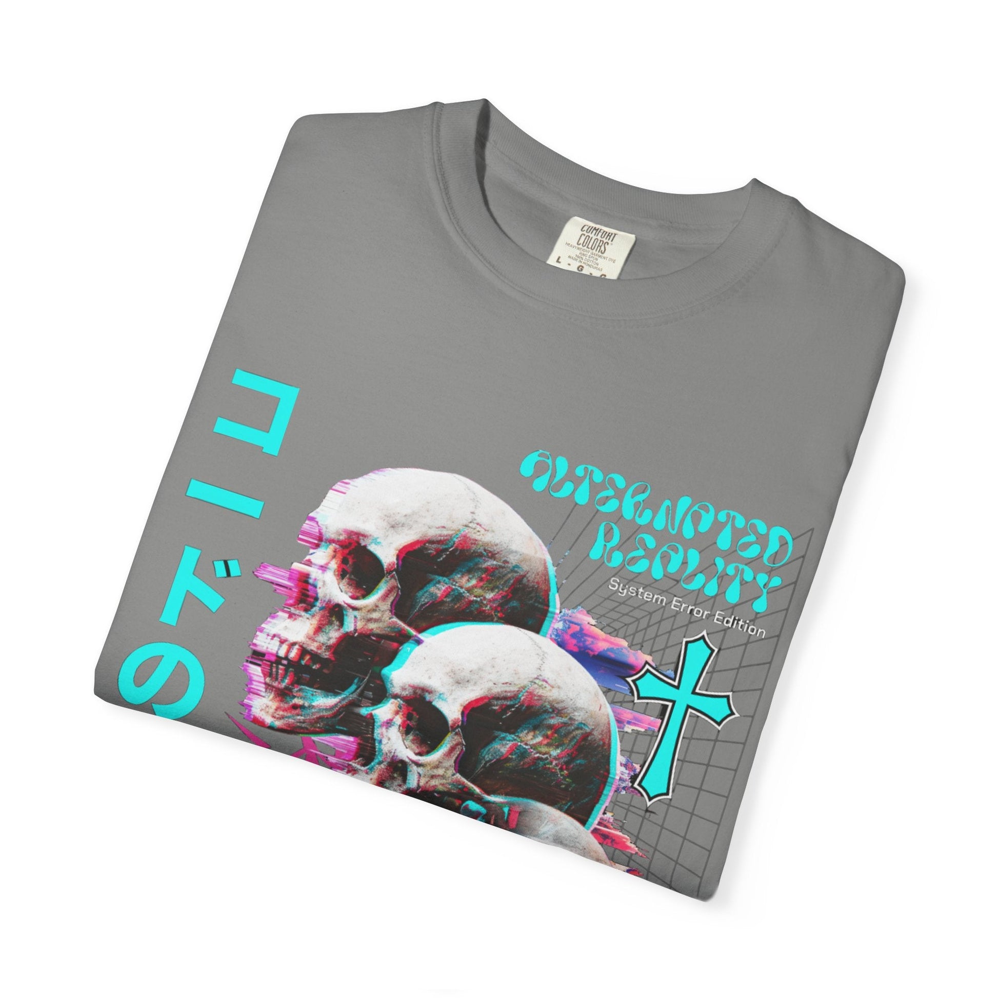 Glitch skulls anime  t-shirt | Vibrant design & comfort