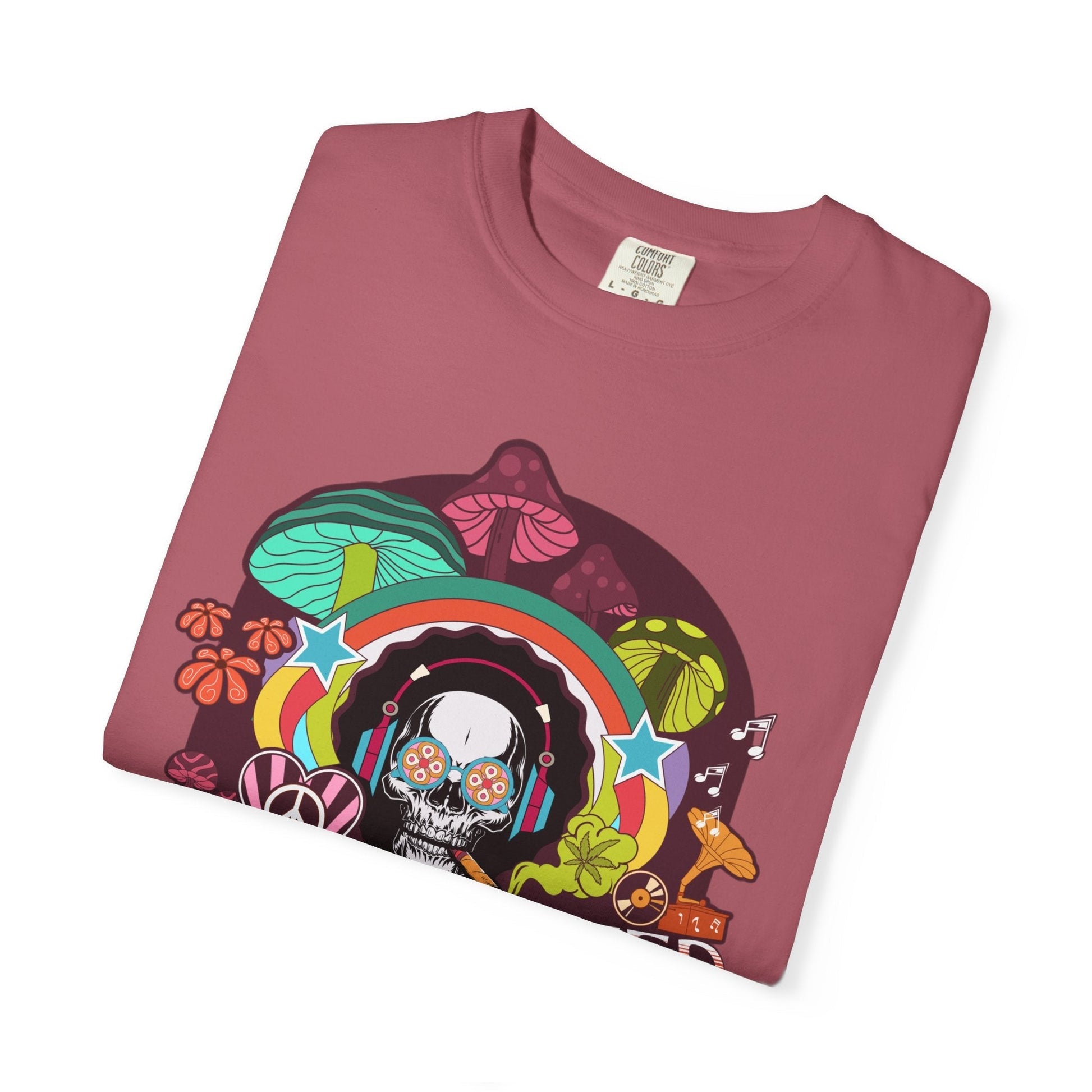 Alien t-shirt - Lovingly terrestriaParty skull - Psychedelic alien t-shirt for Sci-Fi enthusiasts | Trendy & durablel for sci-fi enthusiasts