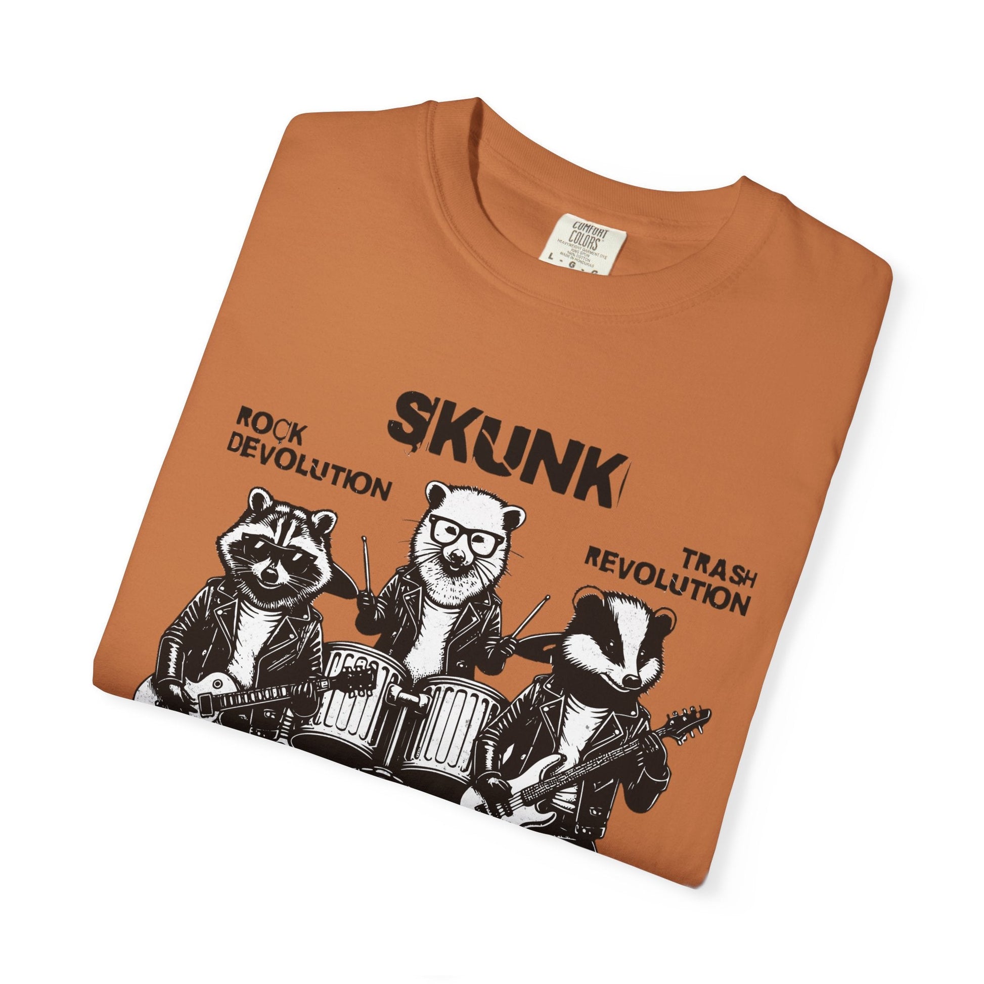 Vintage Skunk band t-shirt for rock music and cartoon fans