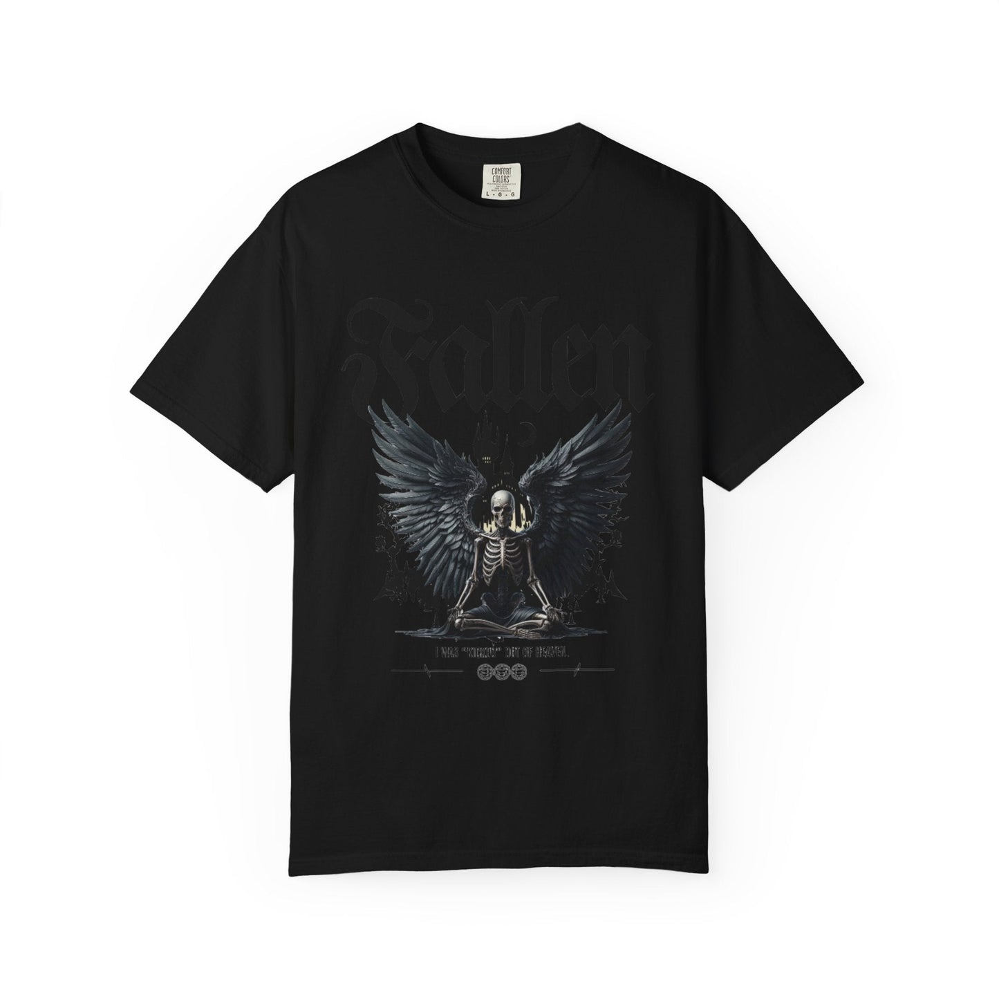 Fallen angel gothic t-shirt - Dark & Mystical Style - Rock attitude