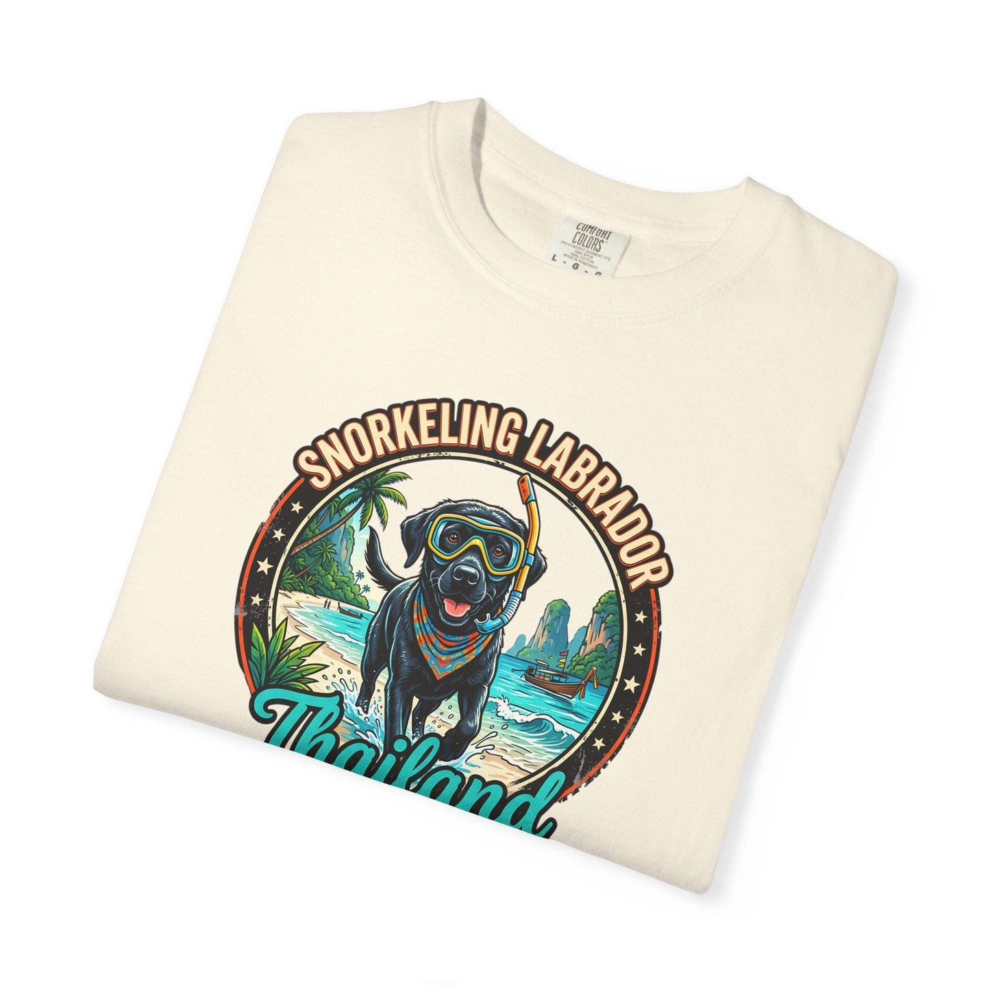 Labrador Holidays in Thailand Fun Tee for Dogs Lovers