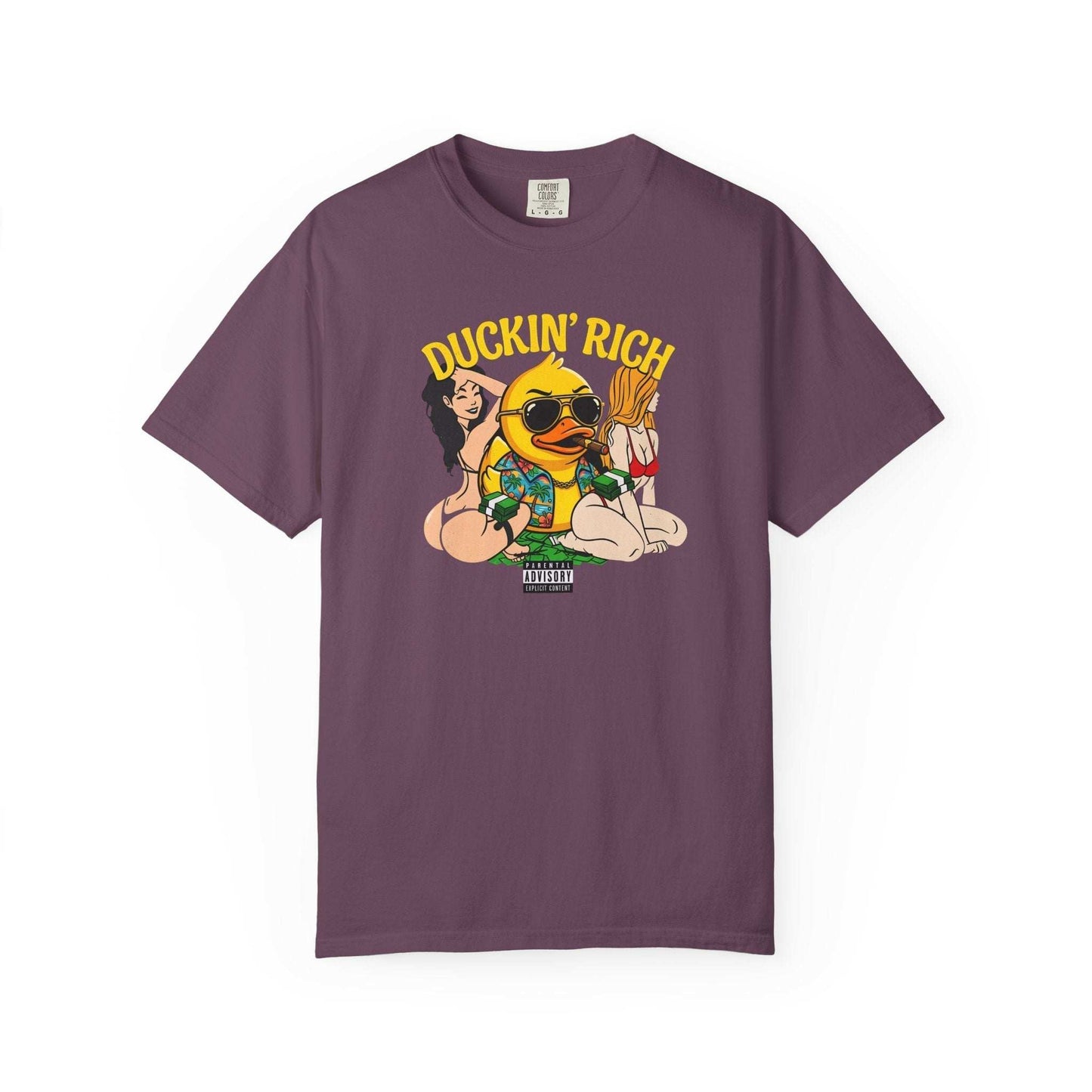 Duckin' Rich – Funny Adult Duck T-Shirt with Attitude